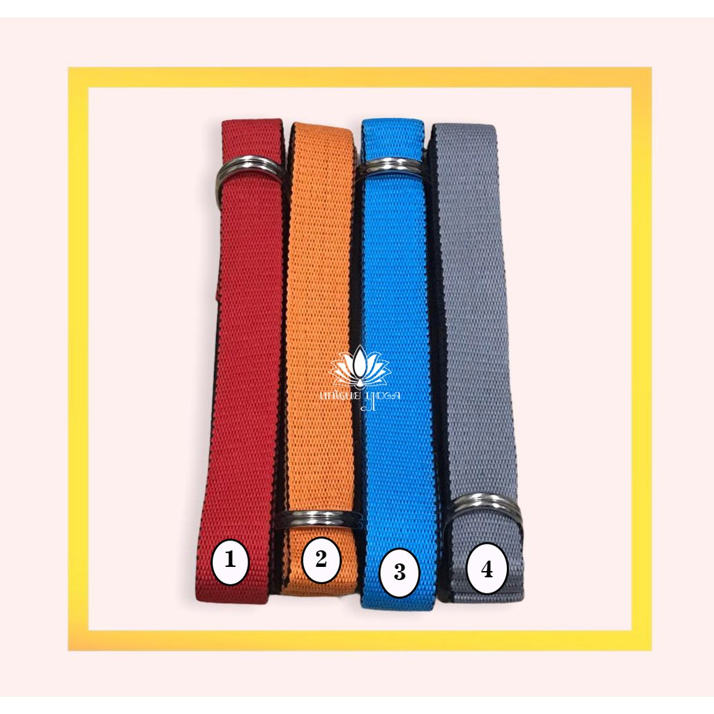 Belt Yoga / Strap Yoga Besi Motif / Strap Belt Yoga / D Ring Belt Yoga / Strap Yoga Murah