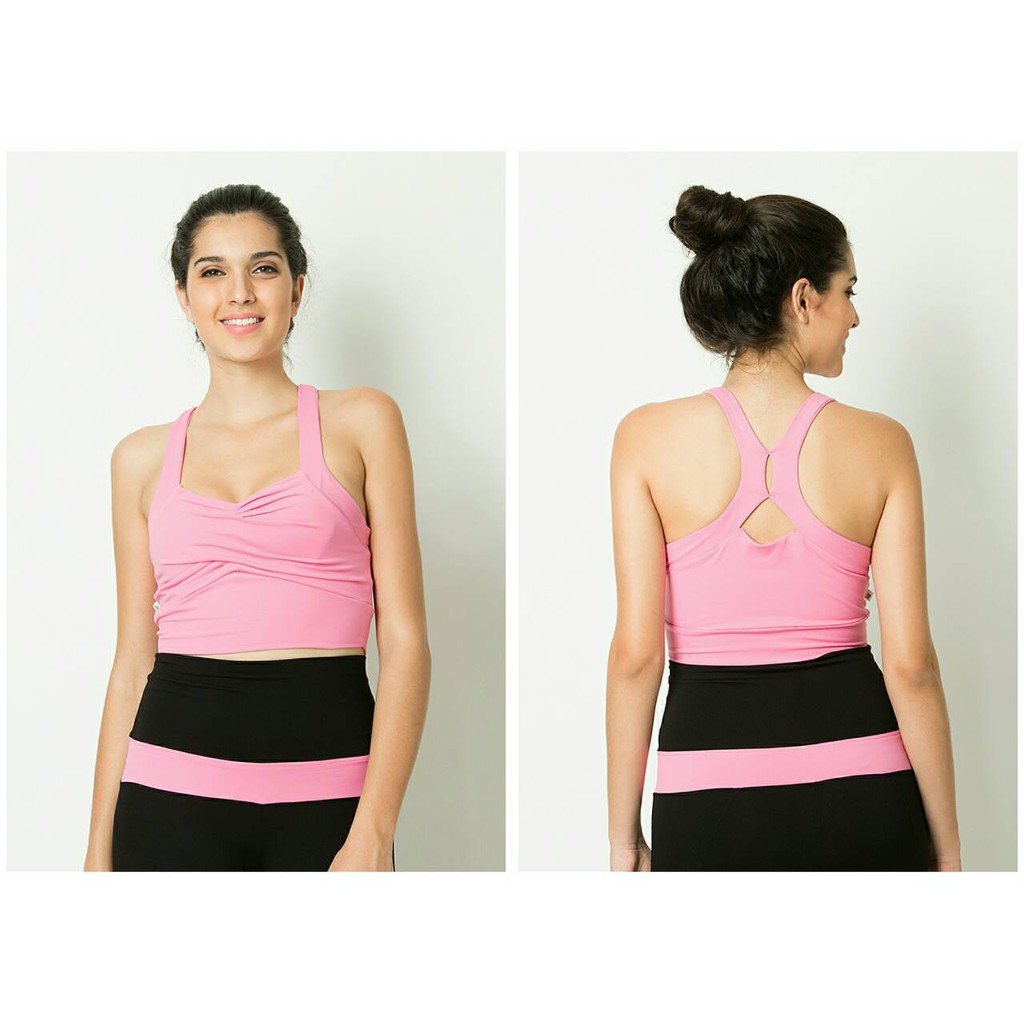 Sport Bra / Bra Senam Yoga Denlus DL 96051 Pink / Bra Sport DL 96053 Pink Tua