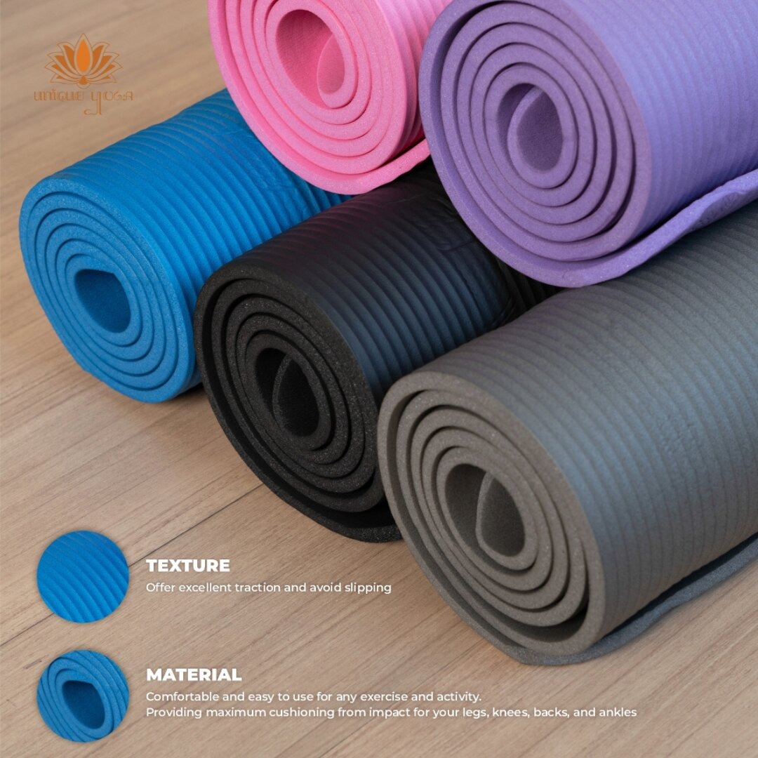 Yoga Mat NBR / Matras Yoga NBR 10mm/ Matras Senam Workout / Matras Yoga Tebal 10 mm