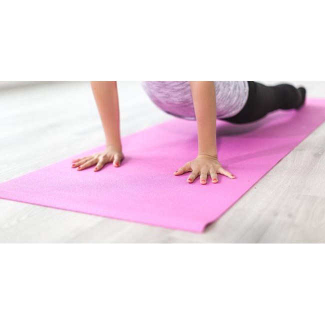 Mat Yoga PVC 6 mm / Matras Yoga Termurah / Matras Senam Yoga / Alas Olahraga Termurah / PVC Yoga Mat Bisa Custom Nama
