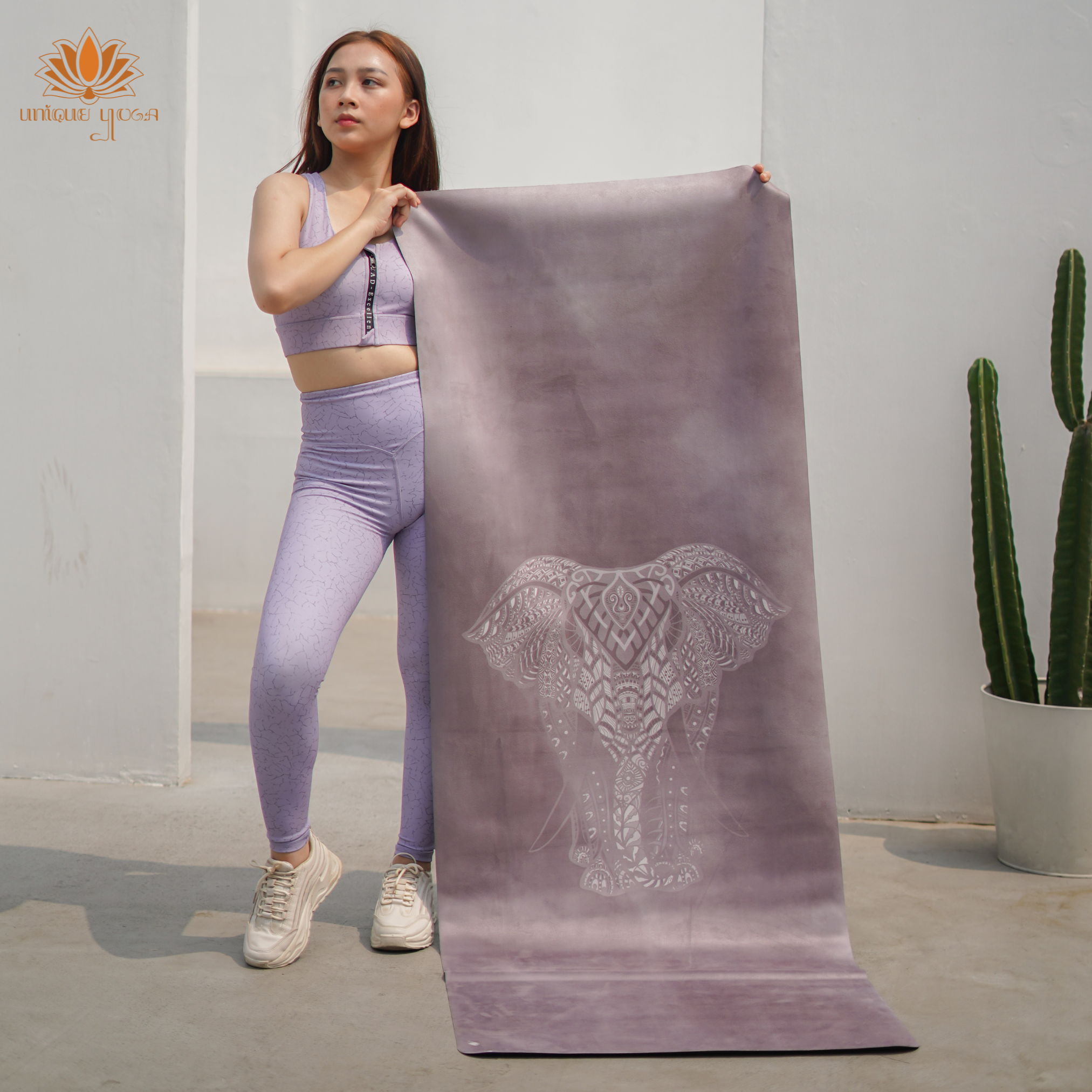 Yoga Mat Travel Motif / Travel Mat Elephant / Matras Senam Olahraga Yoga Motif / Matras Yoga Lipat Anti Slip