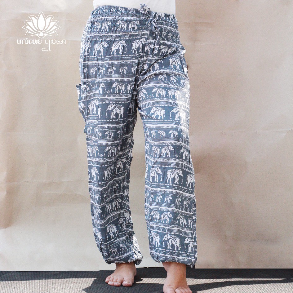 Celana Harem Yoga / Yoga Pant Karma Long Motif Gajah / Celana Harem Yoga Murah / Ganesha Yoga Pants / Celana Yoga Murah