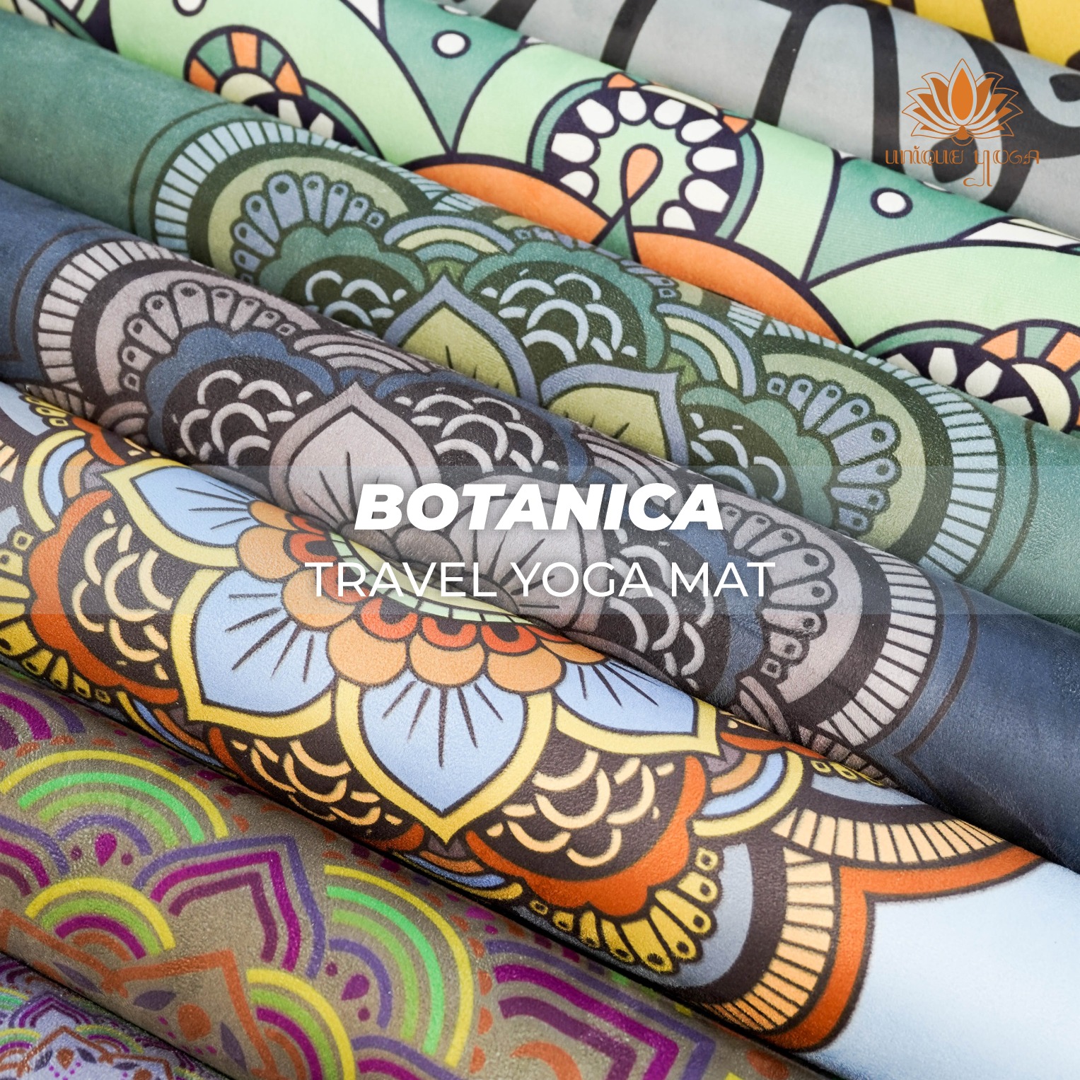 Travel Mat Botanica / Travel Mat Motif / Yoga Mat Motif / Matras Yoga Motif / Matras Yoga Travel Mat / Matras Yoga Lipat