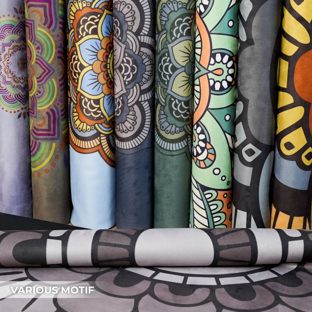 Travel Mat Botanica / Travel Mat Motif / Yoga Mat Motif / Matras Yoga Motif / Matras Yoga Travel Mat / Matras Yoga Lipat