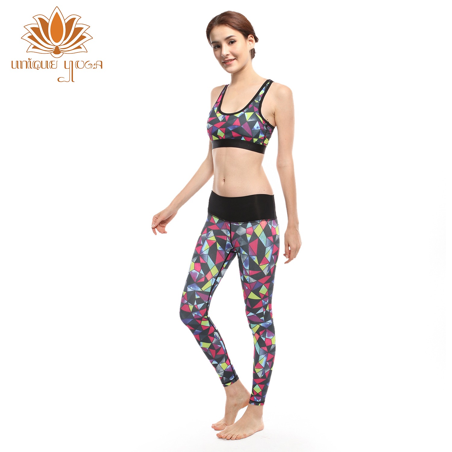 Celana Legging Olahraga Yoga Murah / Legging Alino Motif LM 06 / Sport bra BM 02 / 1 Set Bra dan Legging Yoga