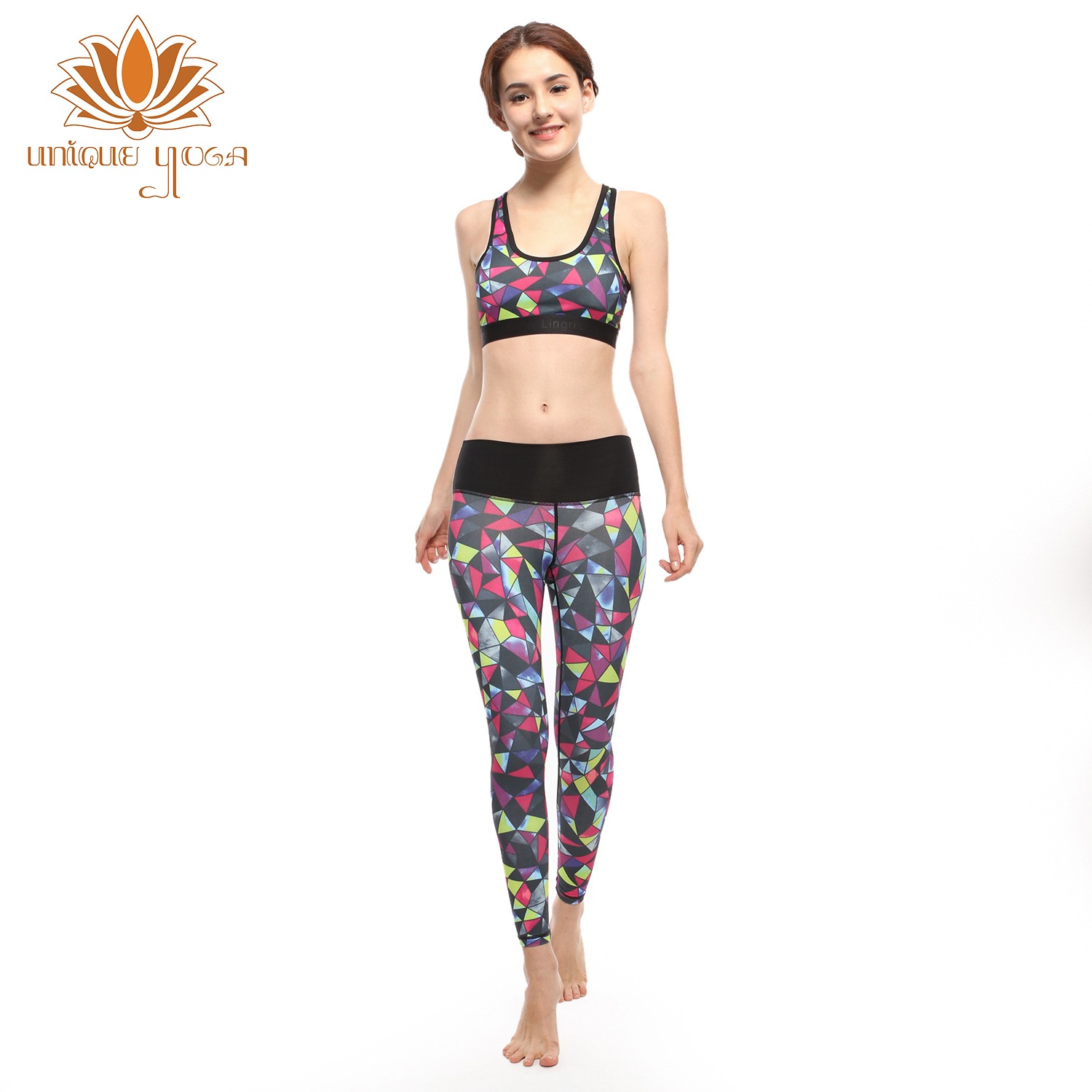Celana Legging Olahraga Yoga Murah / Legging Alino Motif LM 06 / Sport bra BM 02 / 1 Set Bra dan Legging Yoga