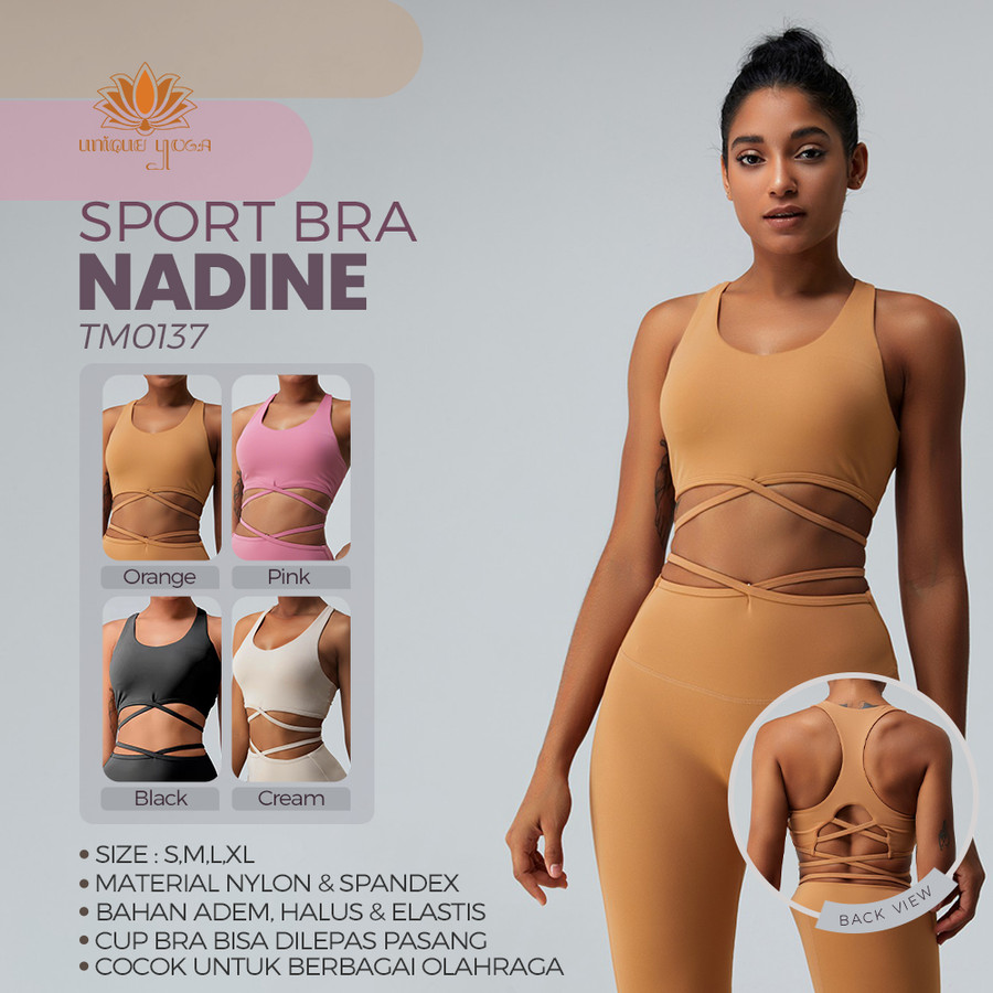 Sport Bra Nadine/ Sport Bra Wanita/ Sport Bra Olahraga Yoga Gym / Sport Bra Nadine TM0137