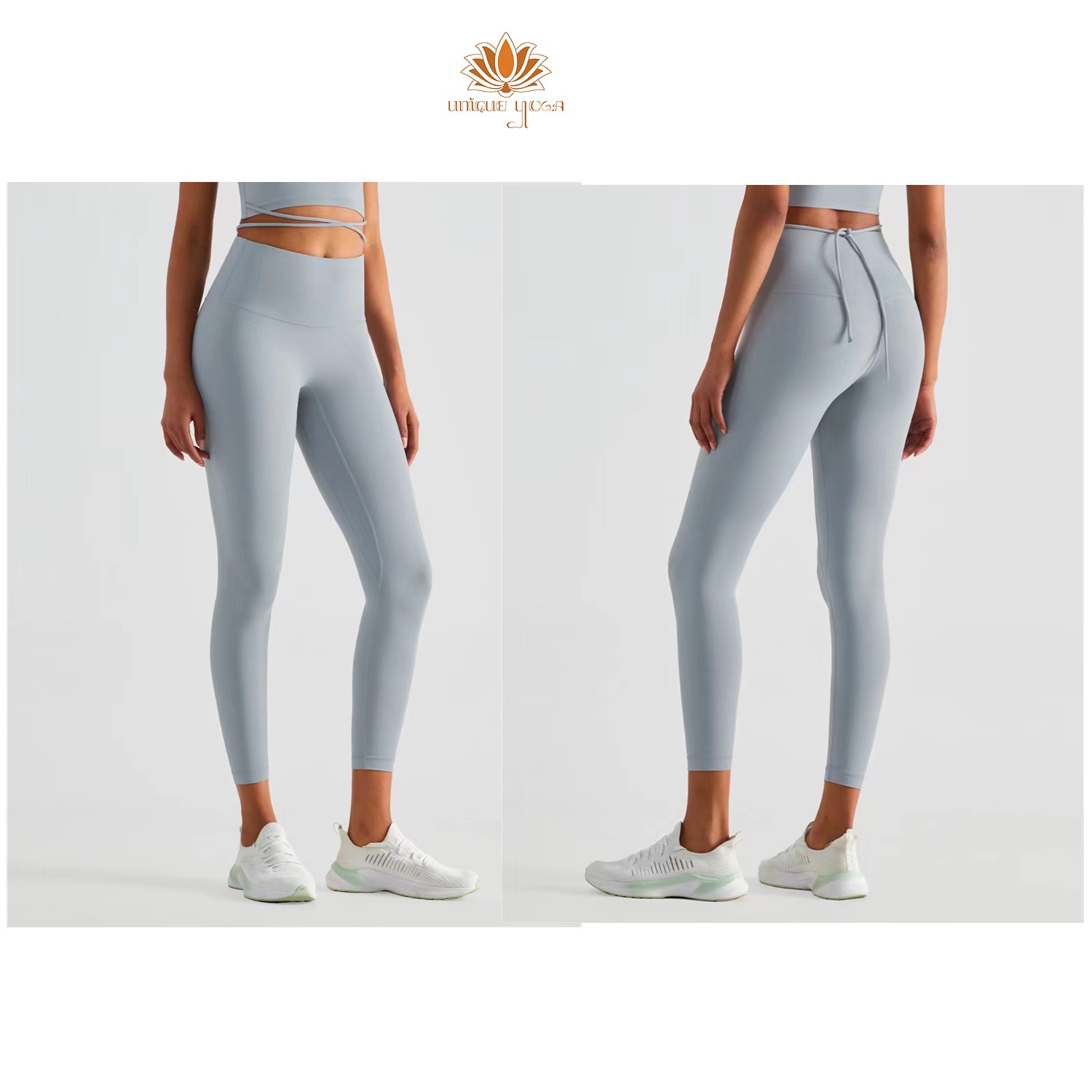 Setelan Olahraga Senam Yoga Abu / Bra Sport Vania WX1437 / Legging Vania Abu CK1237