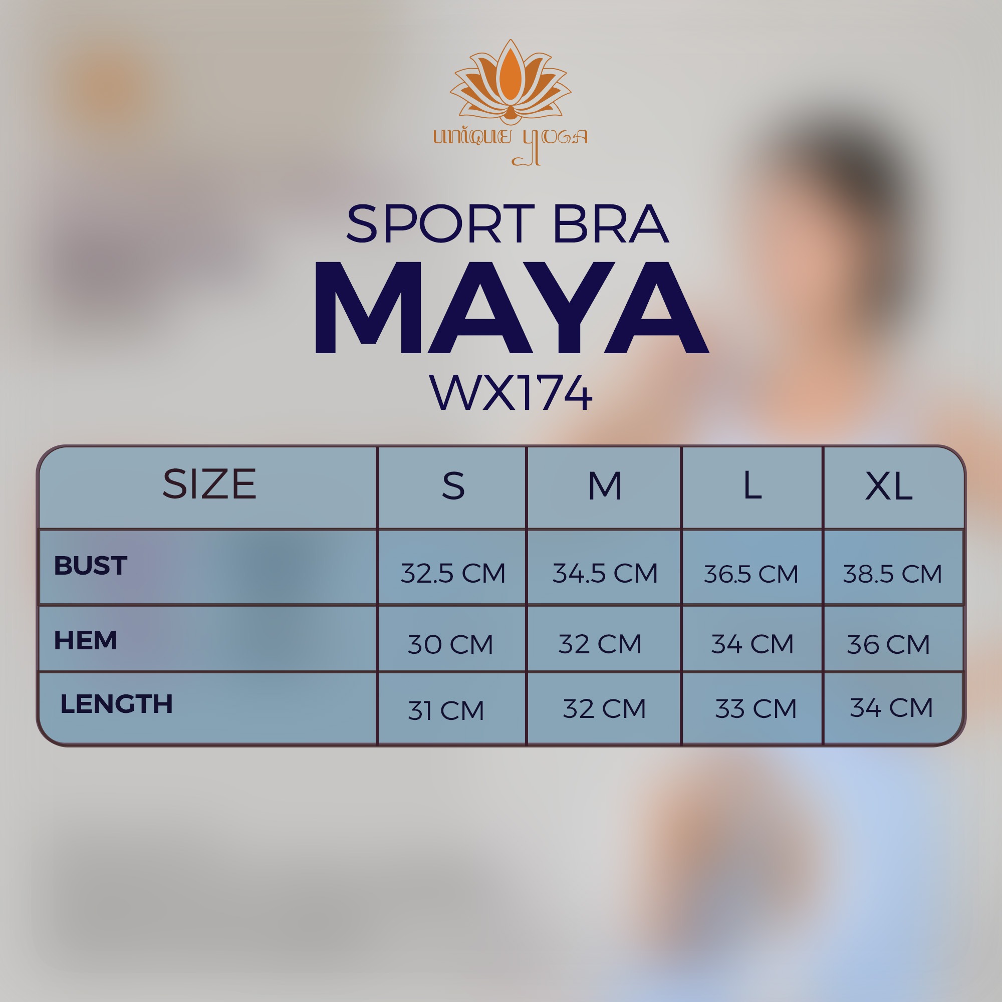 Bra Sport Olahraga Gym Yoga Running / Sport Bra Maya Yoga Pilates / Bra Yoga Sport Vania WX174