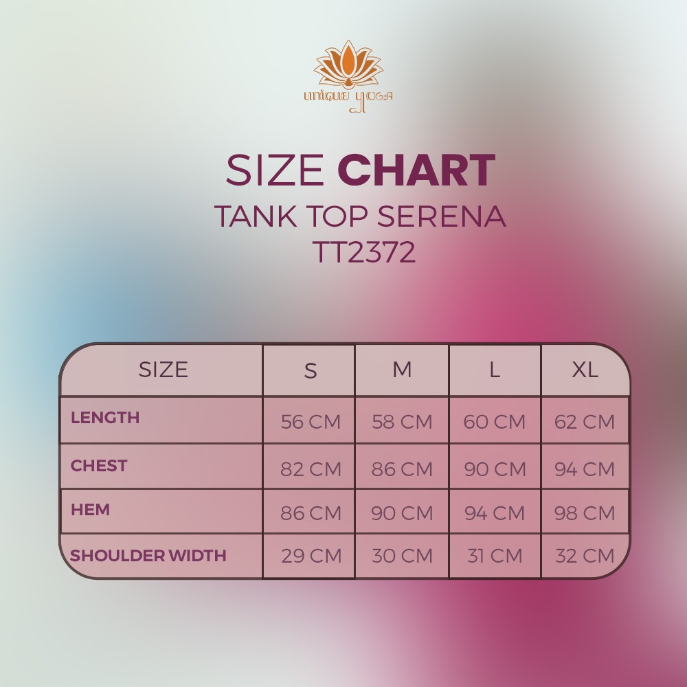Tank Top Atasan Olahraga Senam Yoga Dry Fit Serena / Kaos Yoga Pilates / Tank Top dry Fit Vania TT2372