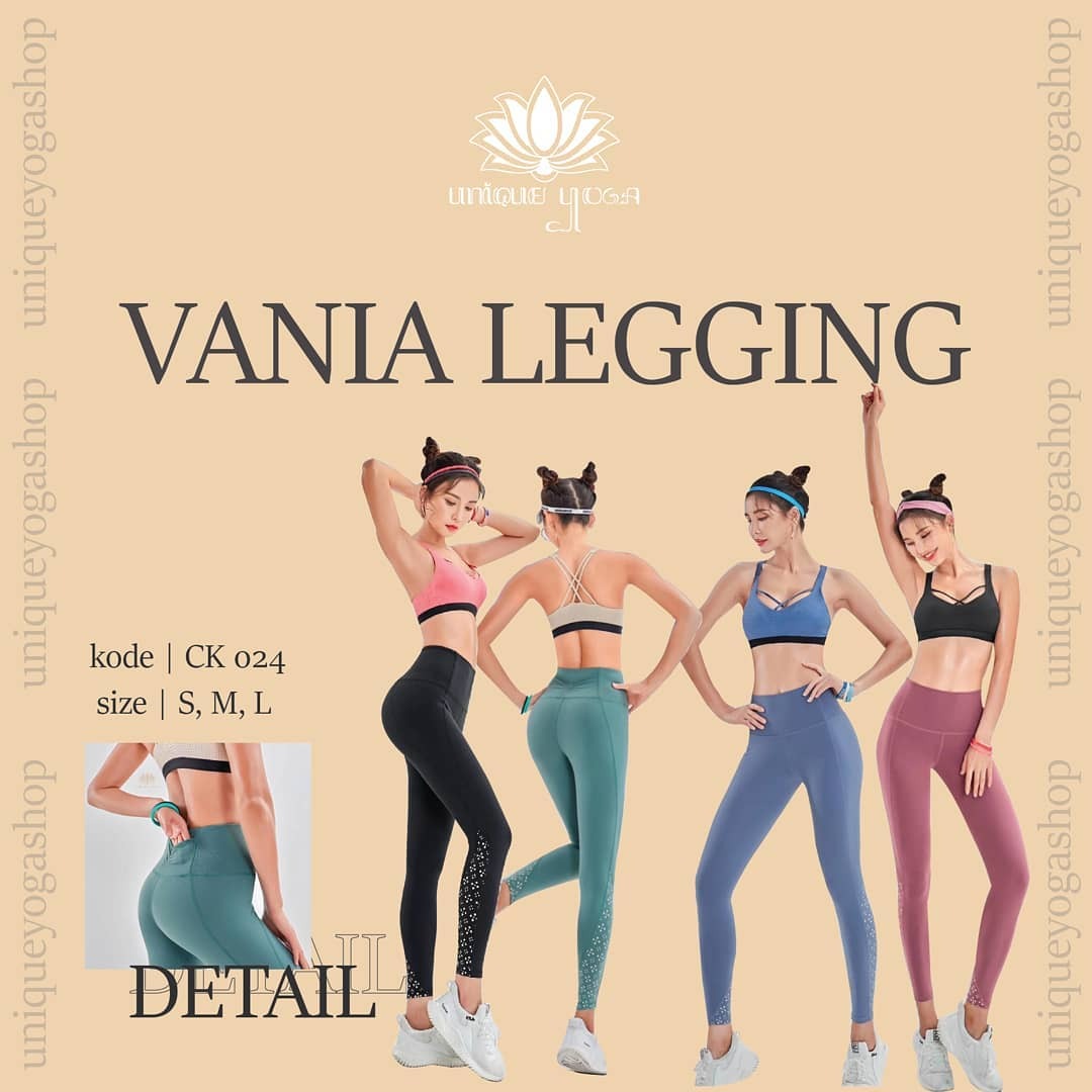 Best Seller Gym Legging Sport / Legging Yoga Vania CK 024 / Celana Legging Senam Yoga