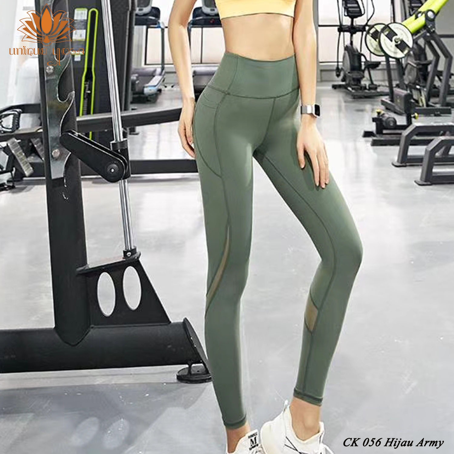 Legging Sport Olahraga Panjang CK 056 / Legging Senam Wanita / Celana Legging Yoga Pilates / Legging Sport Running Gym 