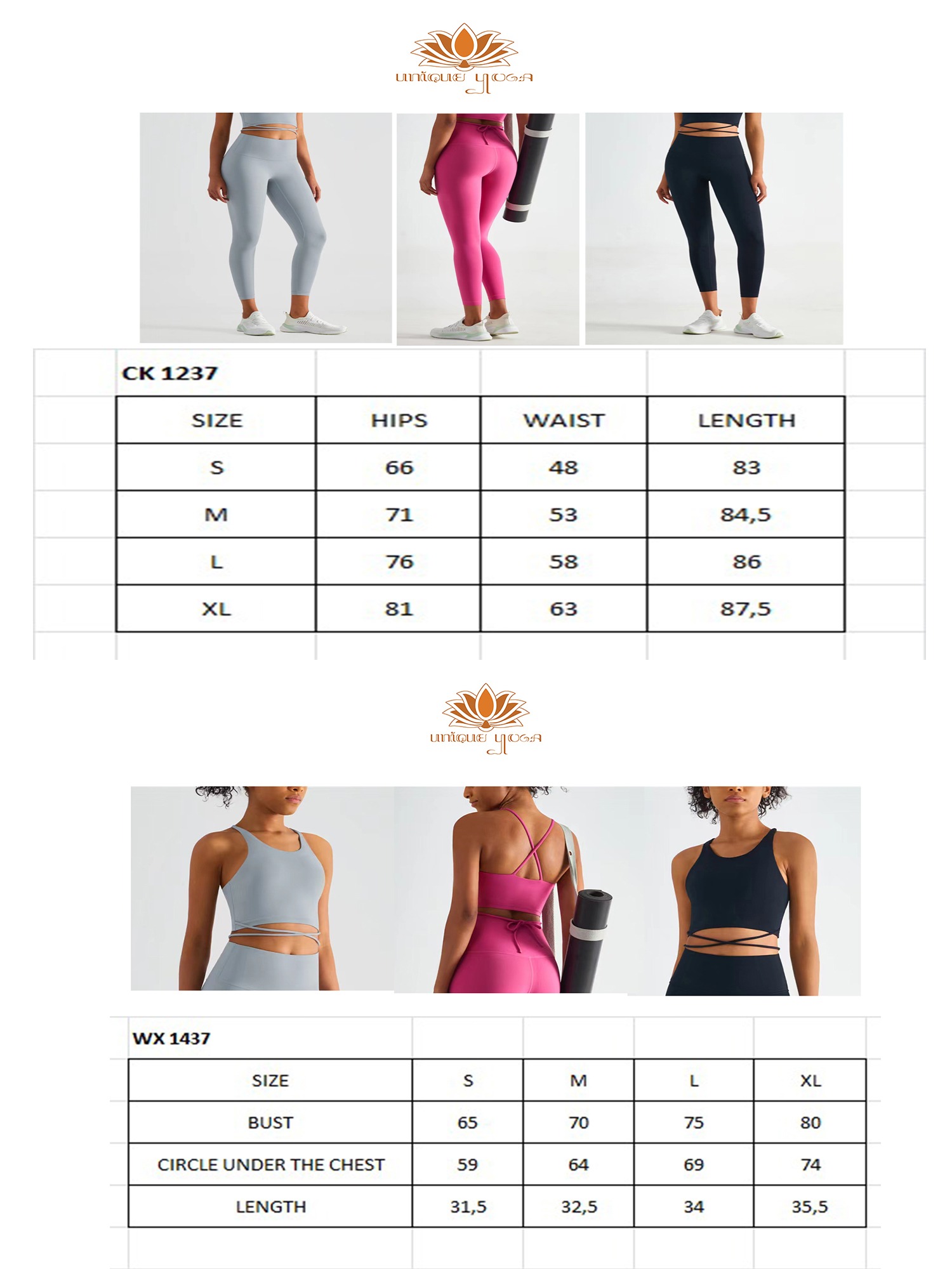 Satu Set Sport Bra & Legging Sport Yoga Warna Pink / Setelan Olahraga Yoga Pilates Wanita / Bra Vania WX1437 Pink / Legging Sport Pink CK1237 Vania