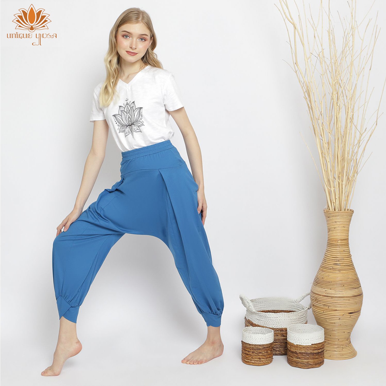Setelan Celana & Atasan Olahraga Yoga Wanita / Celana Harem / Congo Long Pant Termurah / Kaos Olahraga Senam Yoga