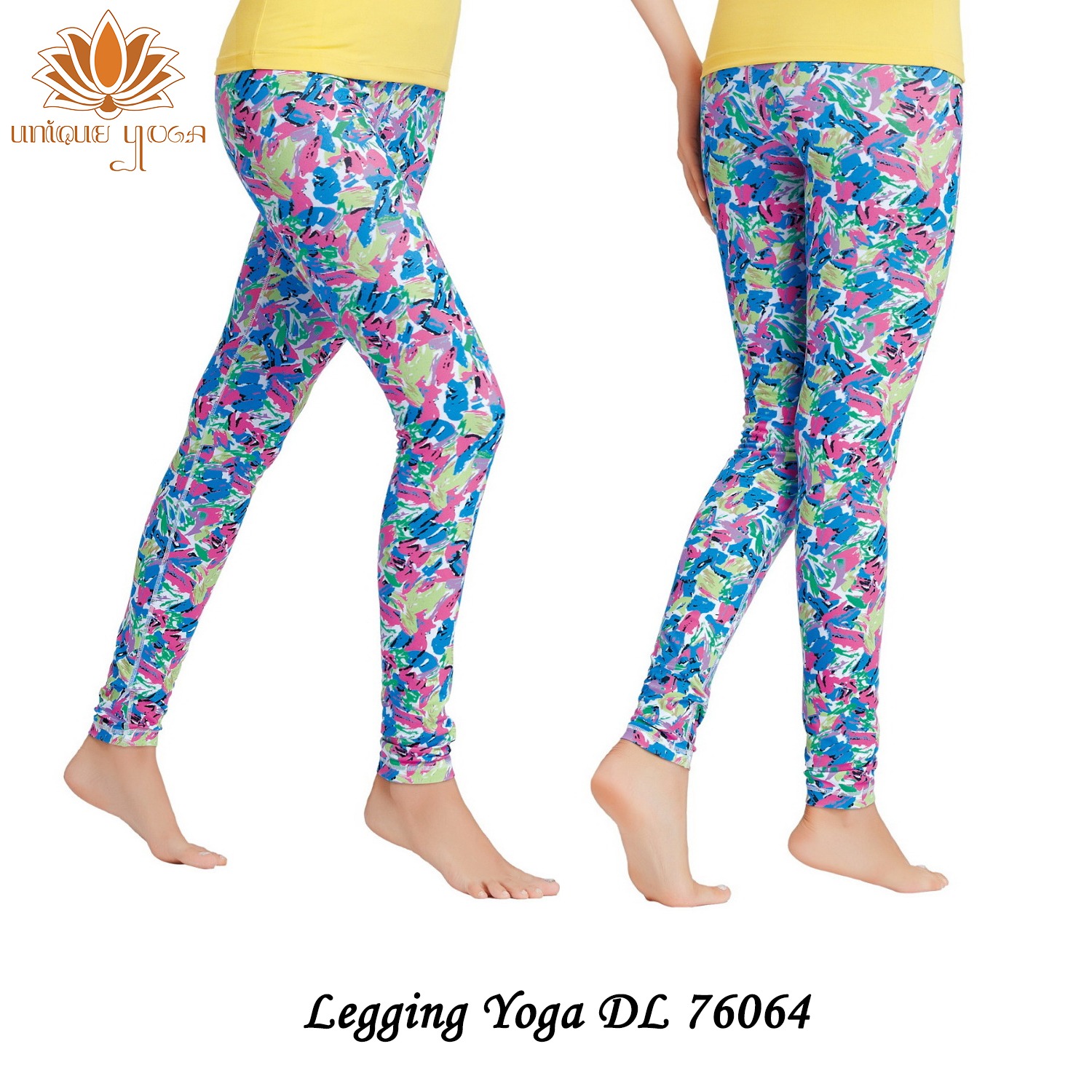 Celana Legging Yoga Motif DL 76064 / Celana Olahraga Wanita Murah Jakarta/ Celana Olahraga Senam Yoga legging