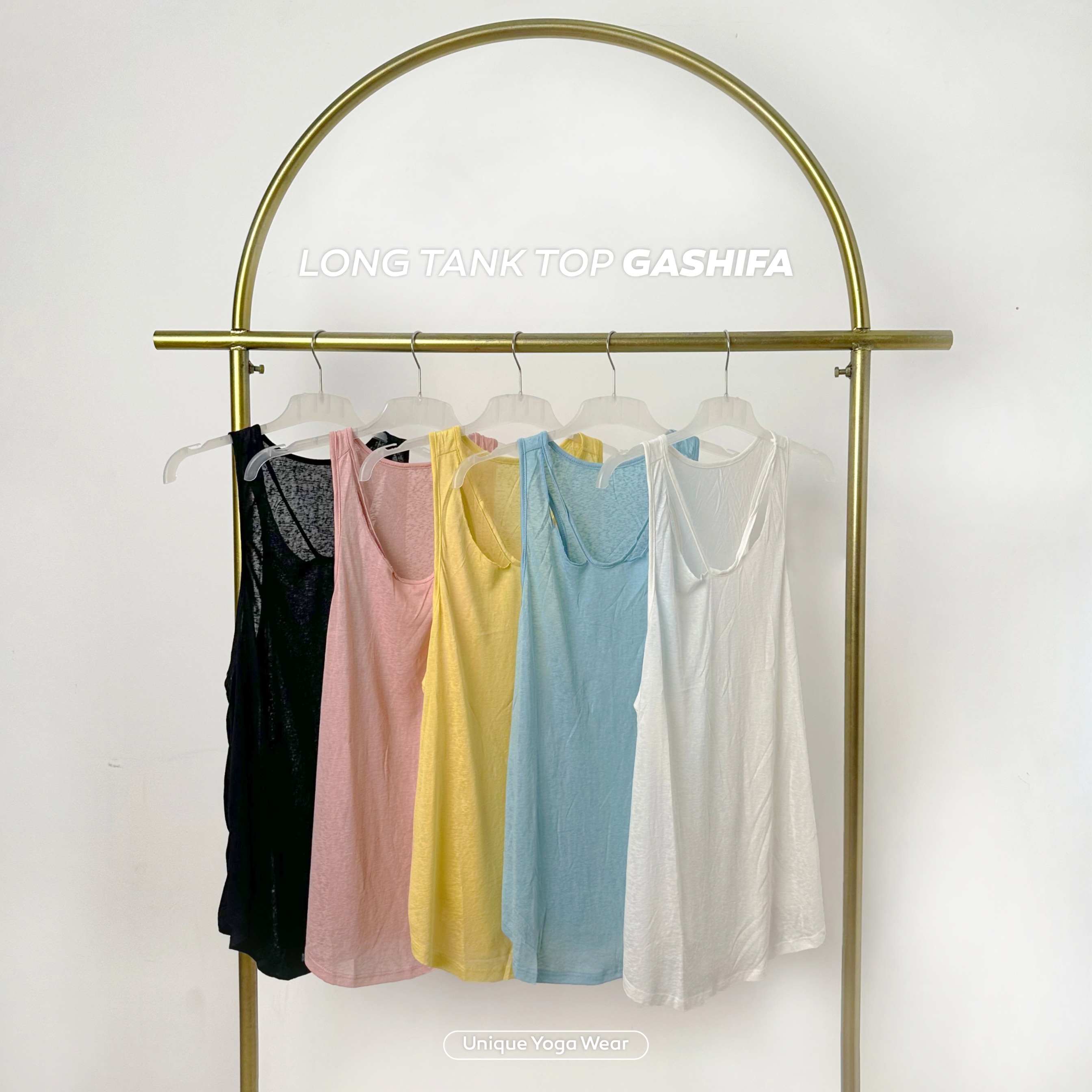Long Tank Top Sport Yoga Gym Fitness / Atasan Olahraga Zumba Senam Vania / Top Yoga Vania VF 1578 / Tank Top Zumba