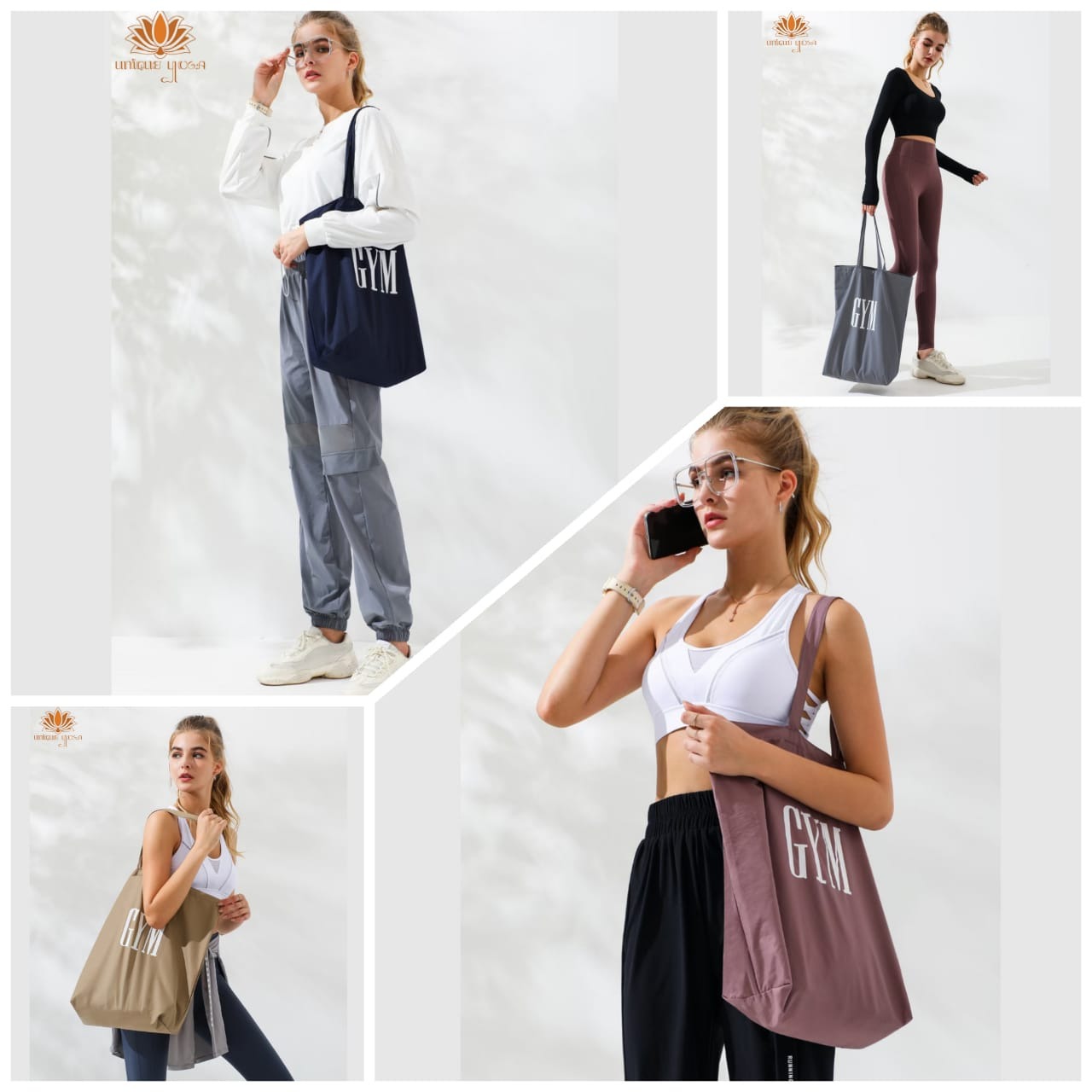 Tas Yoga Tote Bag Gym / Tas Gym Super Ringan / Tote Bag Wanita Terbaru