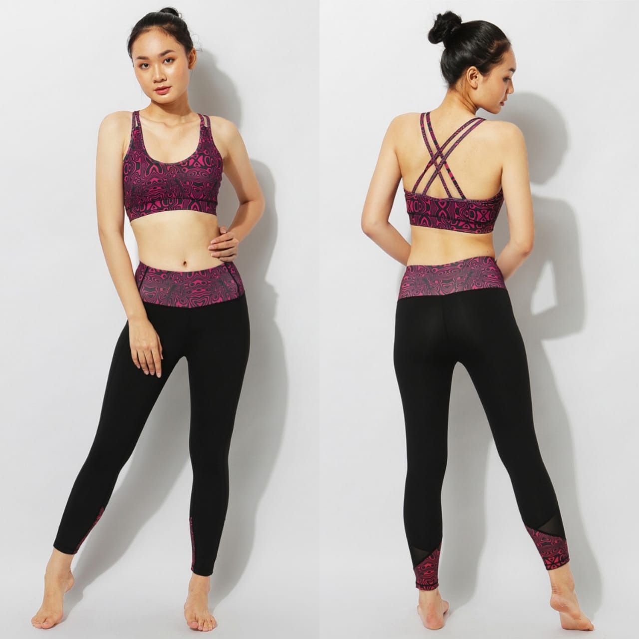 Setelan Sport Bra & Legging Olahraga Yoga Motif / Set legging Alino Motif 21  / Bra Zumba / Sport Bra BM 08 / Jual Setelan Olahraga Wanita