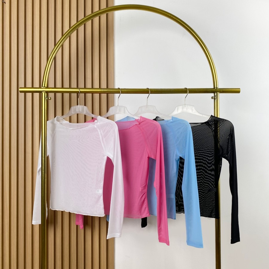 Outer Transparant Tile/Top Jaring Nuna/Top Jaring Luaran Senam Olahraga / Outer Transparant TM0146