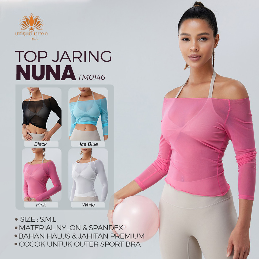 Outer Transparant Tile/Top Jaring Nuna/Top Jaring Luaran Senam Olahraga / Outer Transparant TM0146