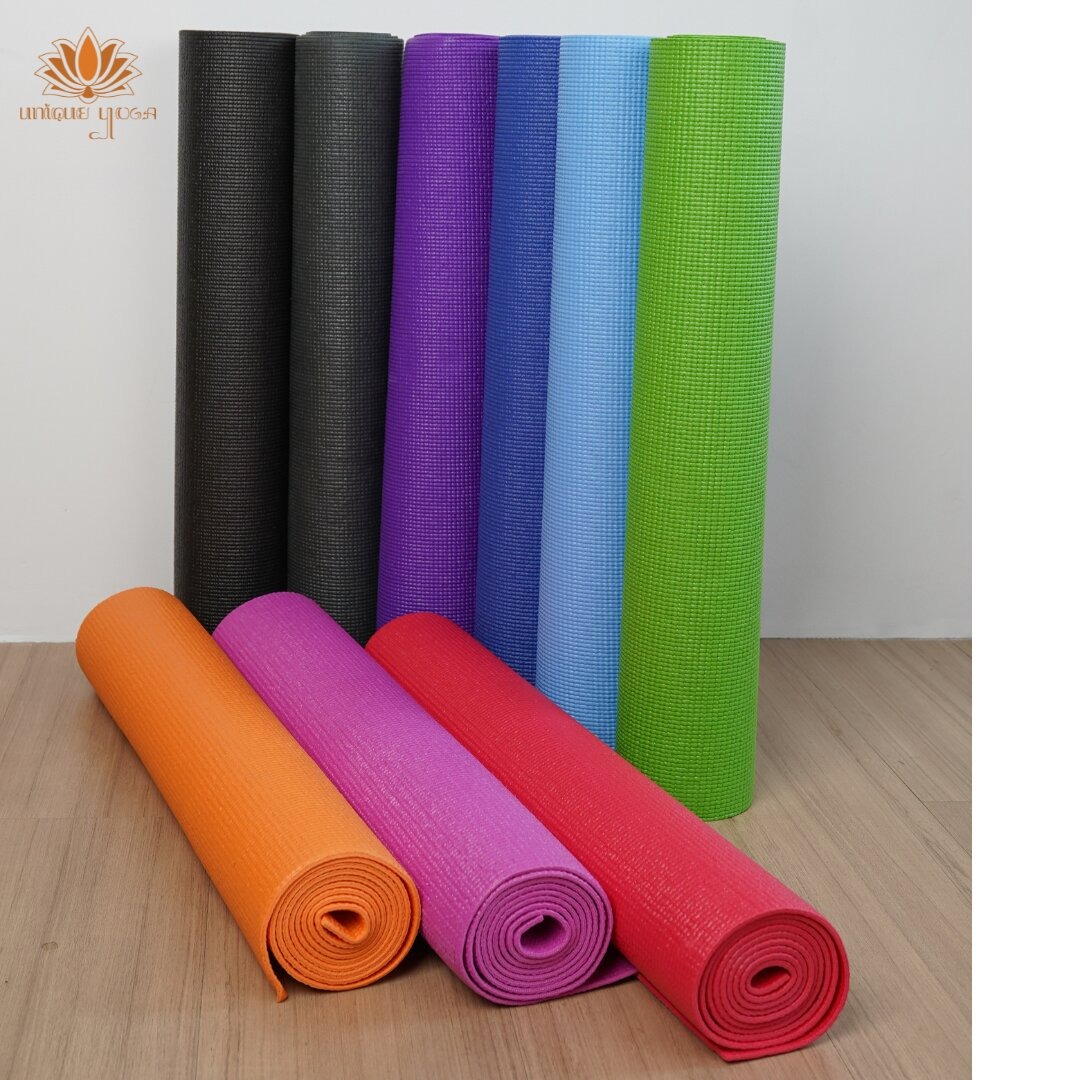 Matras Yoga / PVC Mat Yoga / Matras Yoga PVC 4mm Termurah / Matras Olahraga Murah / Alas Olahraga Bisa Custom Nama