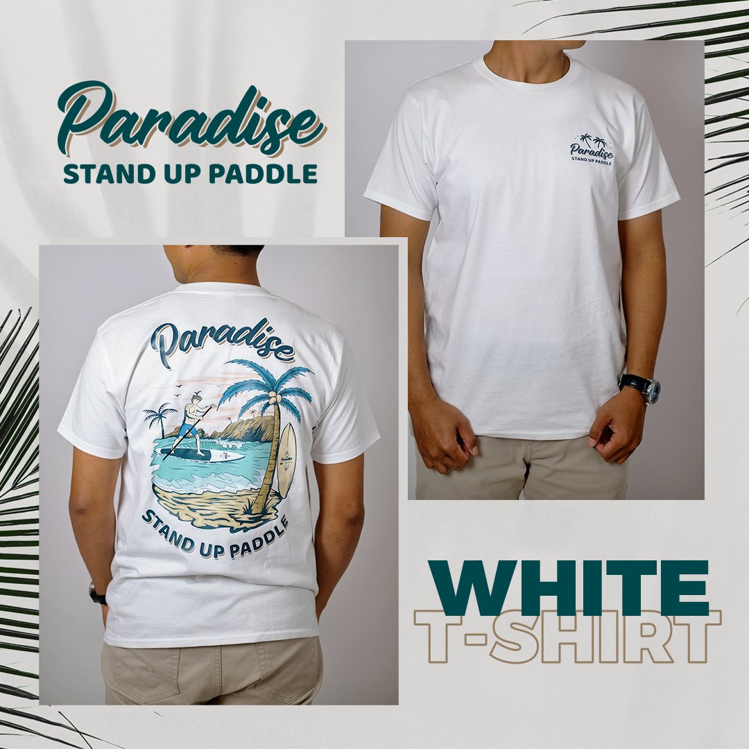 T-shirt Paradise Surfing / Kaos Tshirt Olahraga Senam Yoga SUP Paddle / Kaos Olahraga Senam Yoga Paddling / Kaos Pantai SUP Yoga