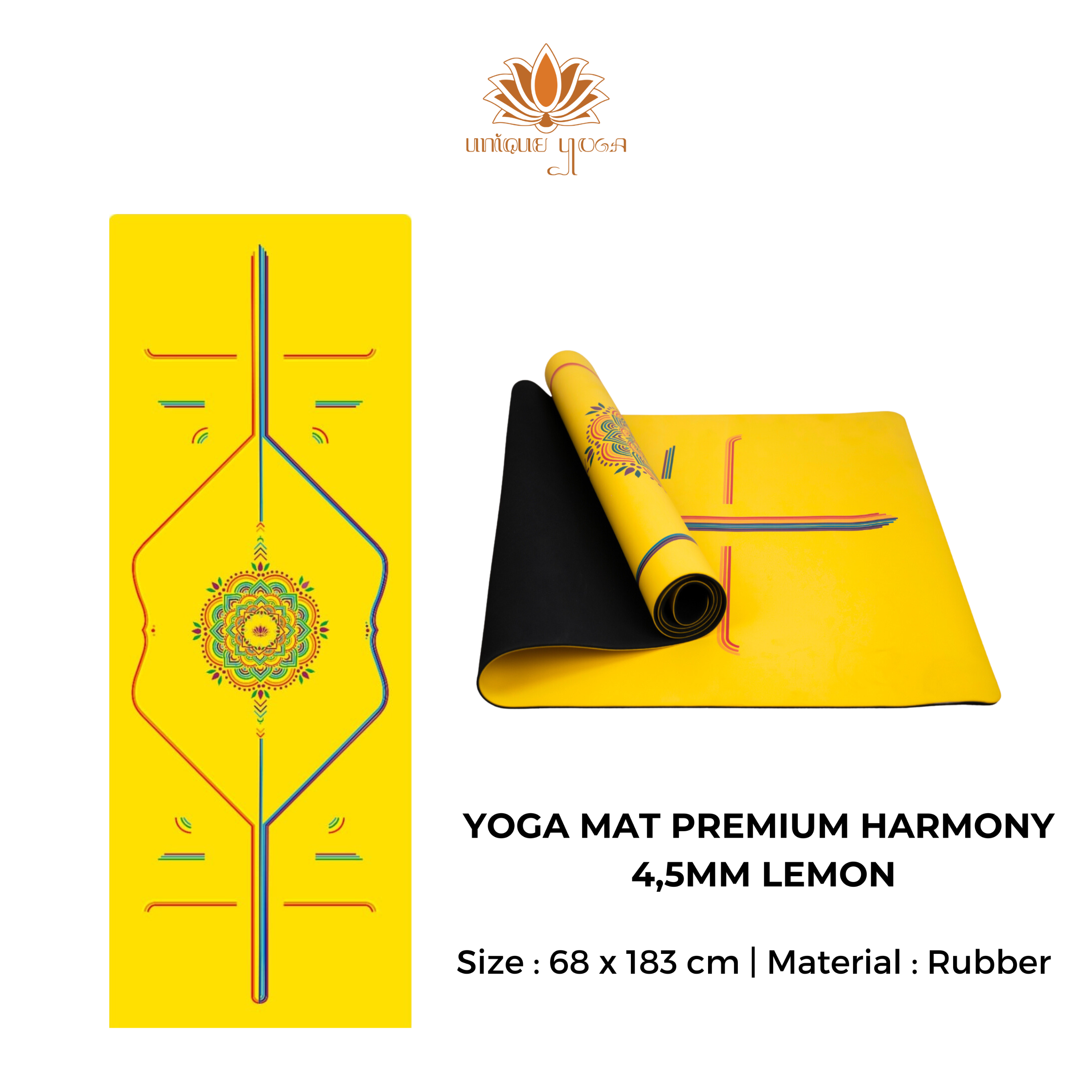 PROMO Yoga Mat Premium Harmony Lemon / Yoga Mat Premium Harmony / Matras Yoga Promo / Matras Yoga Murah