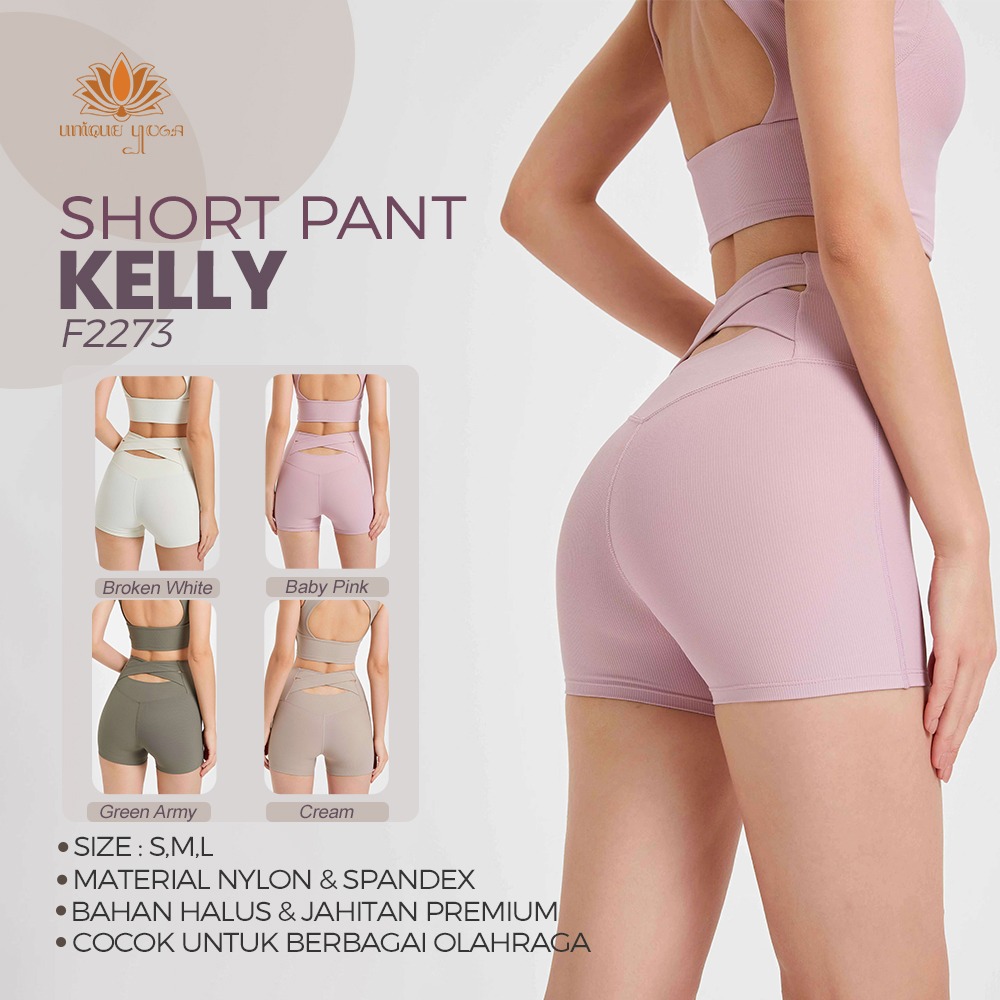 Celana Pendek Olahraga Sport Yoga Pilates Running / Short Pant Kelly F2273 / Hot Pant Sport Yoga Vania