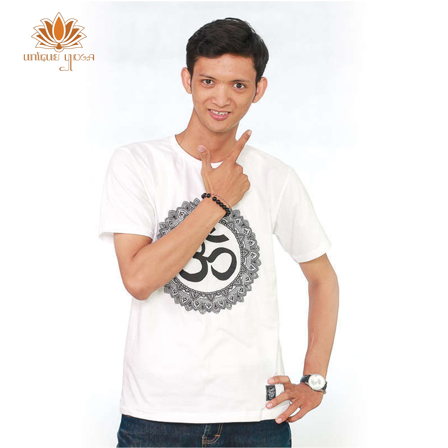 Kaos Olahraga Senam Yoga Unisex / Baju Senam Yoga Dry Fit / T-shirt Sindhu Ohm / Tshirt Yoga Murah