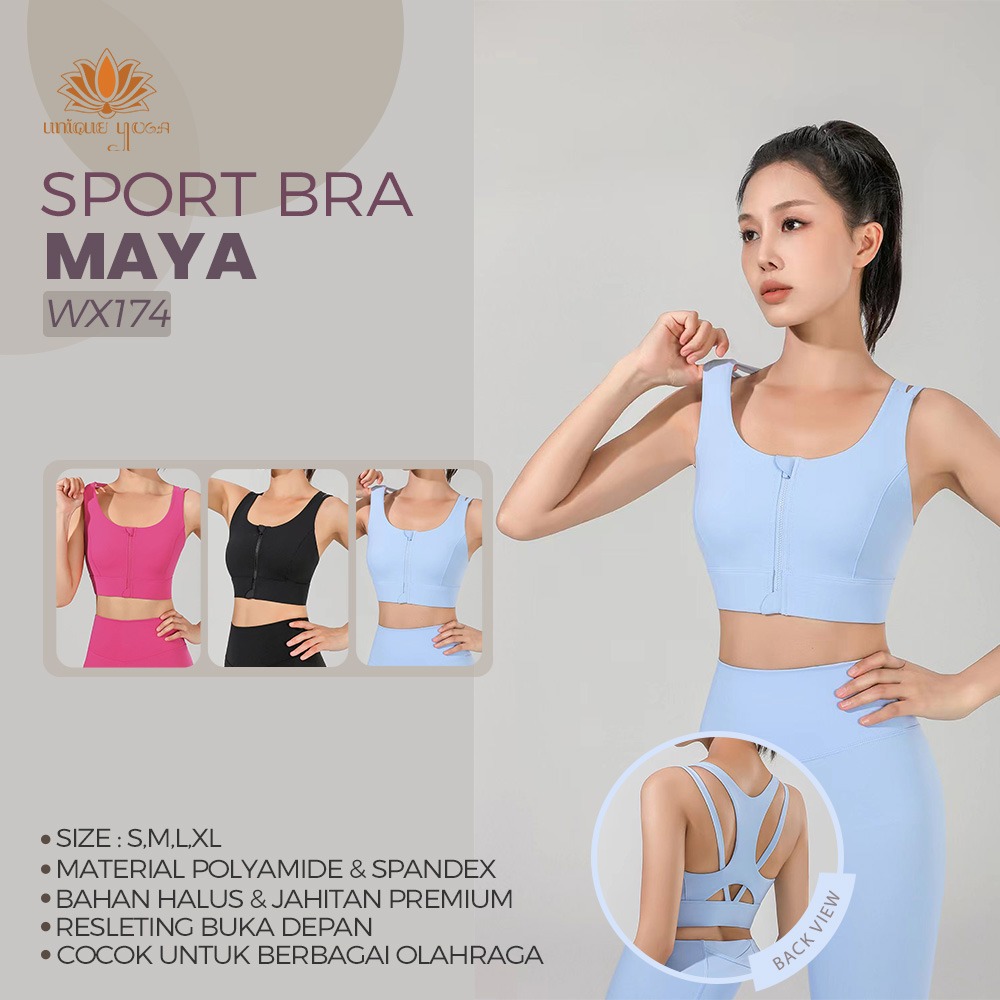 Bra Sport Olahraga Gym Yoga Running / Sport Bra Maya Yoga Pilates / Bra Yoga Sport Vania WX174