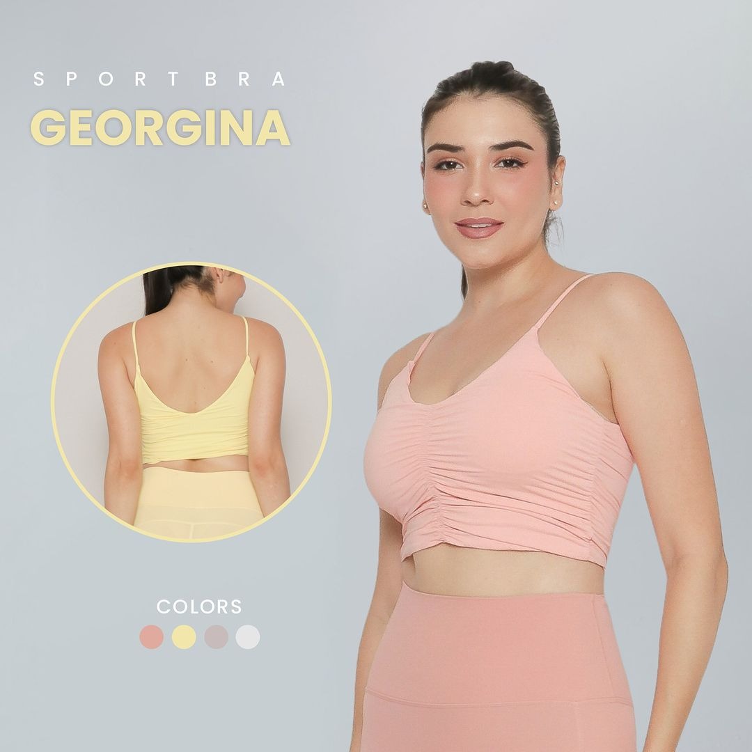 Tank Top Crop with Bra (Premium) Georgina / Tank Top Crop Wanita Yoga / Tank Top Crop Georgina (WX013)