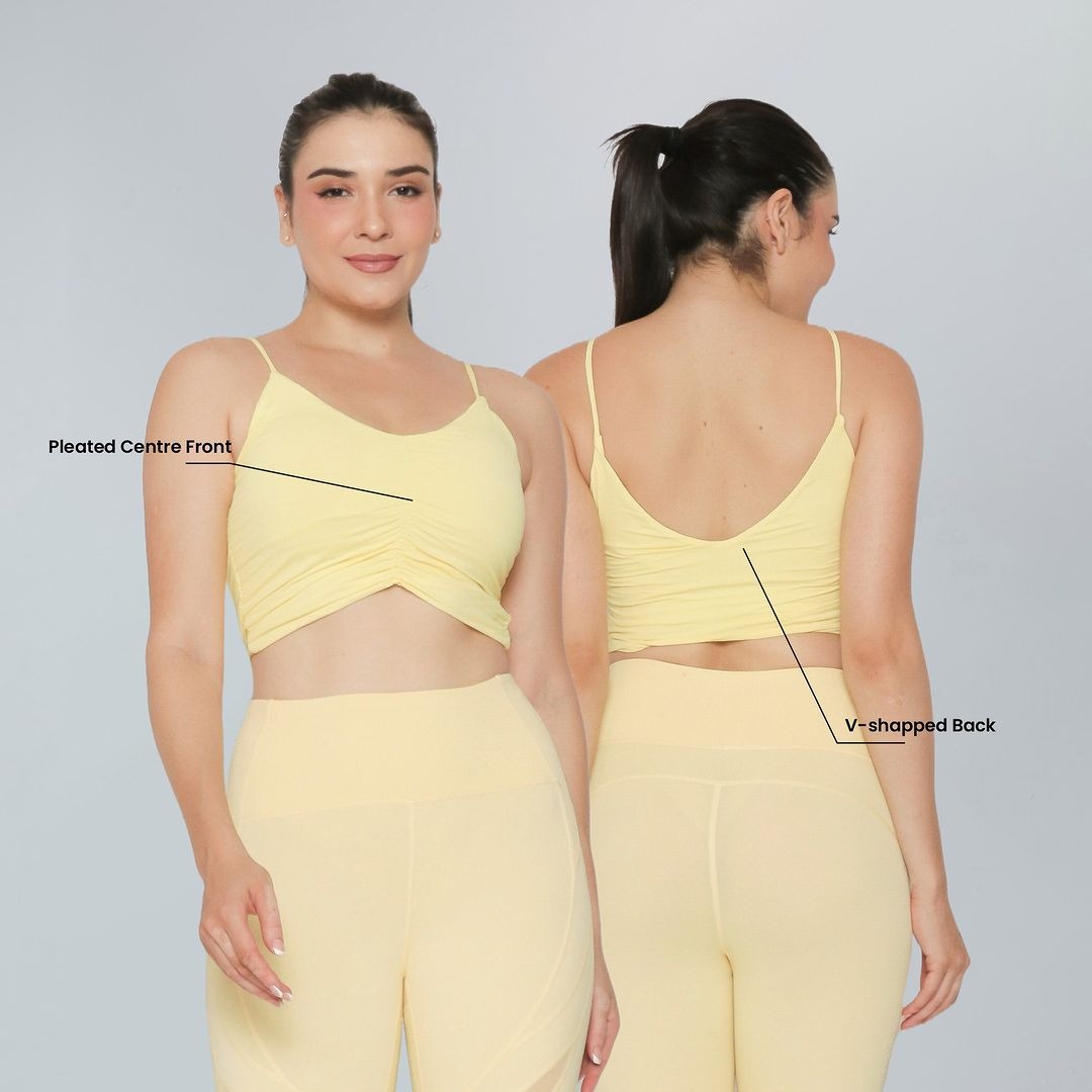 Tank Top Crop with Bra (Premium) Georgina / Tank Top Crop Wanita Yoga / Tank Top Crop Georgina (WX013)