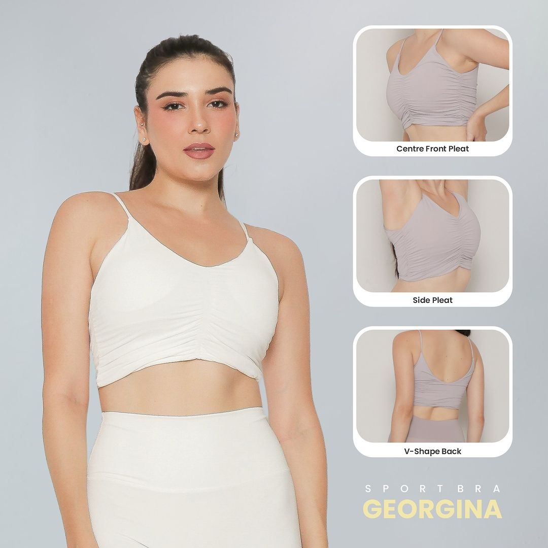 Tank Top Crop with Bra (Premium) Georgina / Tank Top Crop Wanita Yoga / Tank Top Crop Georgina (WX013)