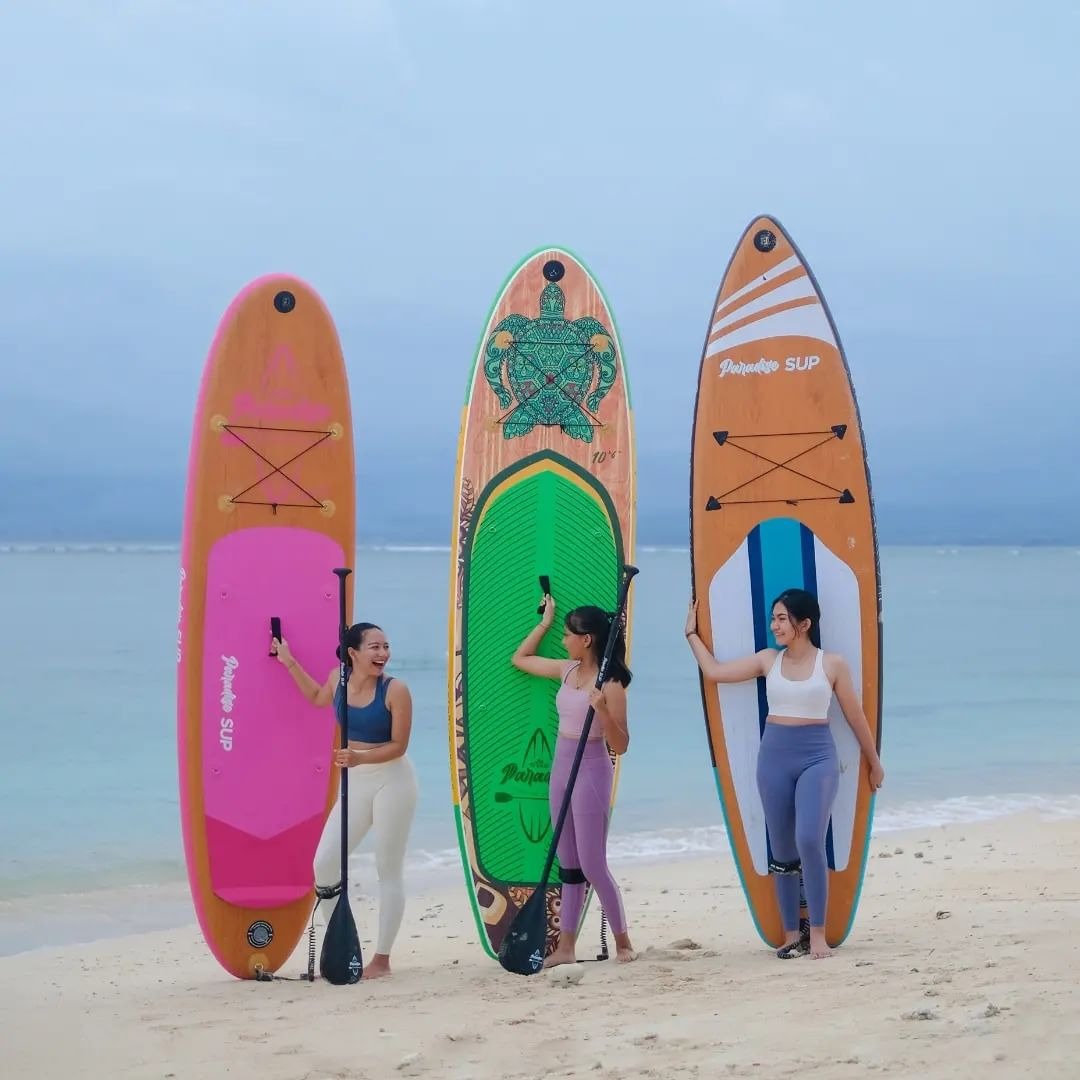 Paddle Board / Stand Up SUP Board Inflatable With SUP Accessory Carry Bag / Papan Paddle Portable Unique Bisa Dipompa