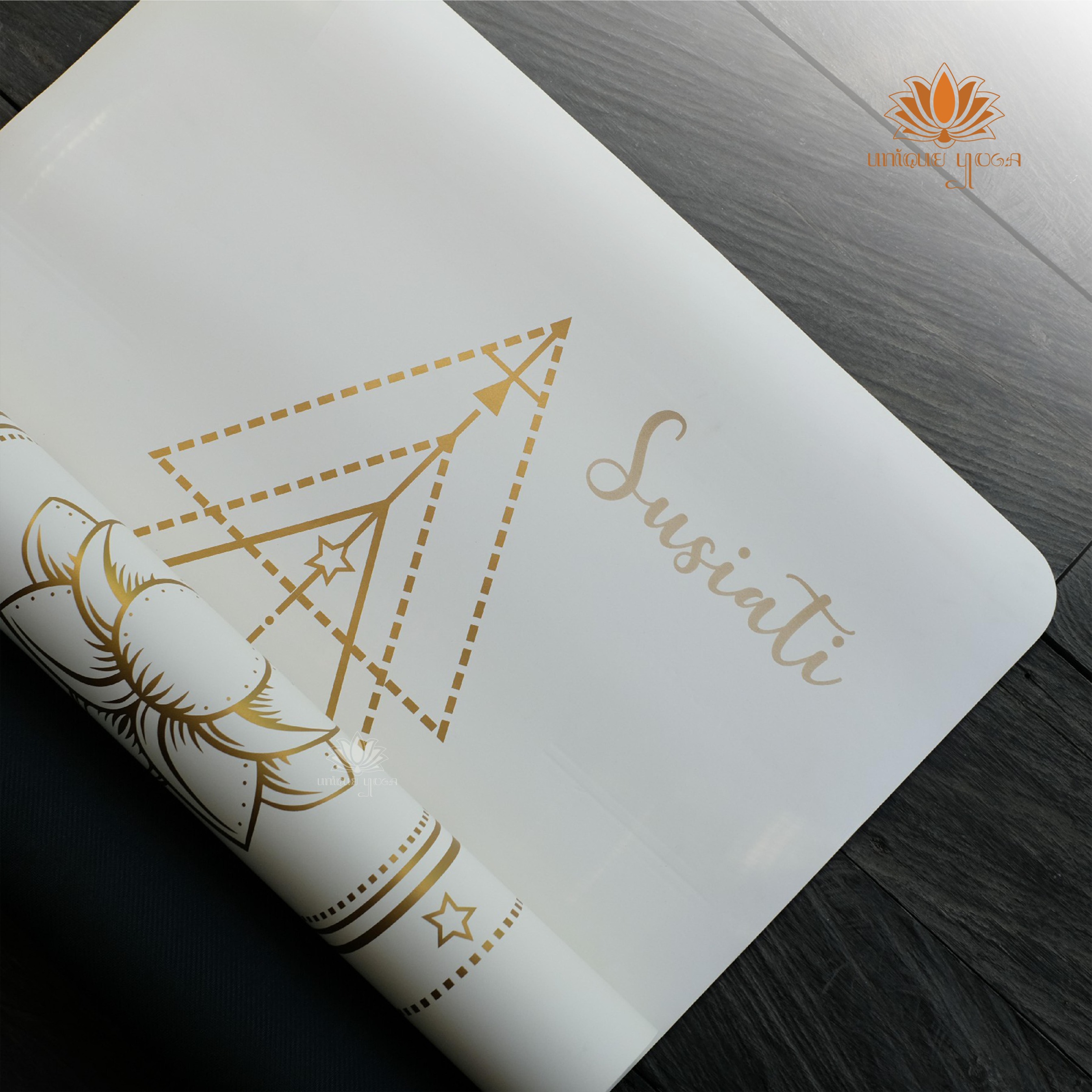 Yoga Mat Premium Golden Snow / Matras Yoga White Gold / Matras Yoga Rubber Premium Anti Slip 4,5mm