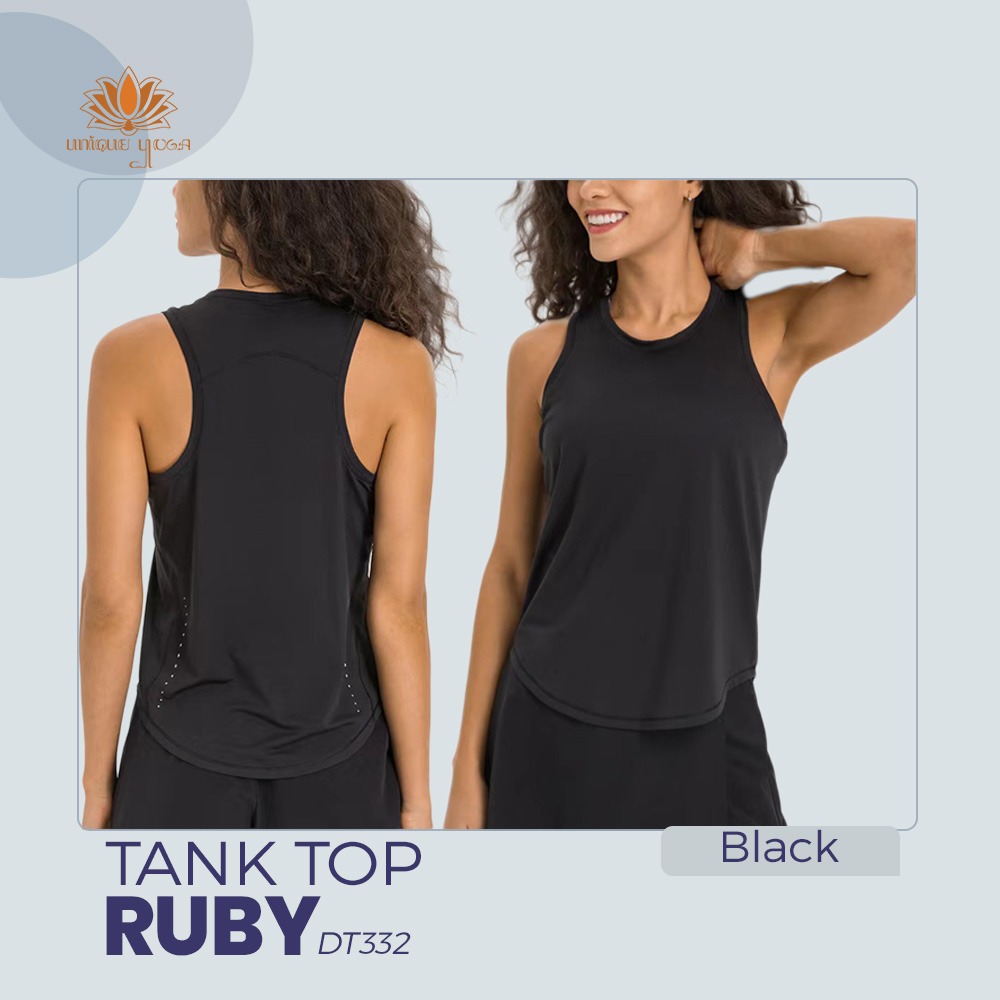 Baju Atasan Olahraga Senam Yoga Pilates / Tank Top Ruby Wanita Dry Fit / Tank Top Vania New DT332