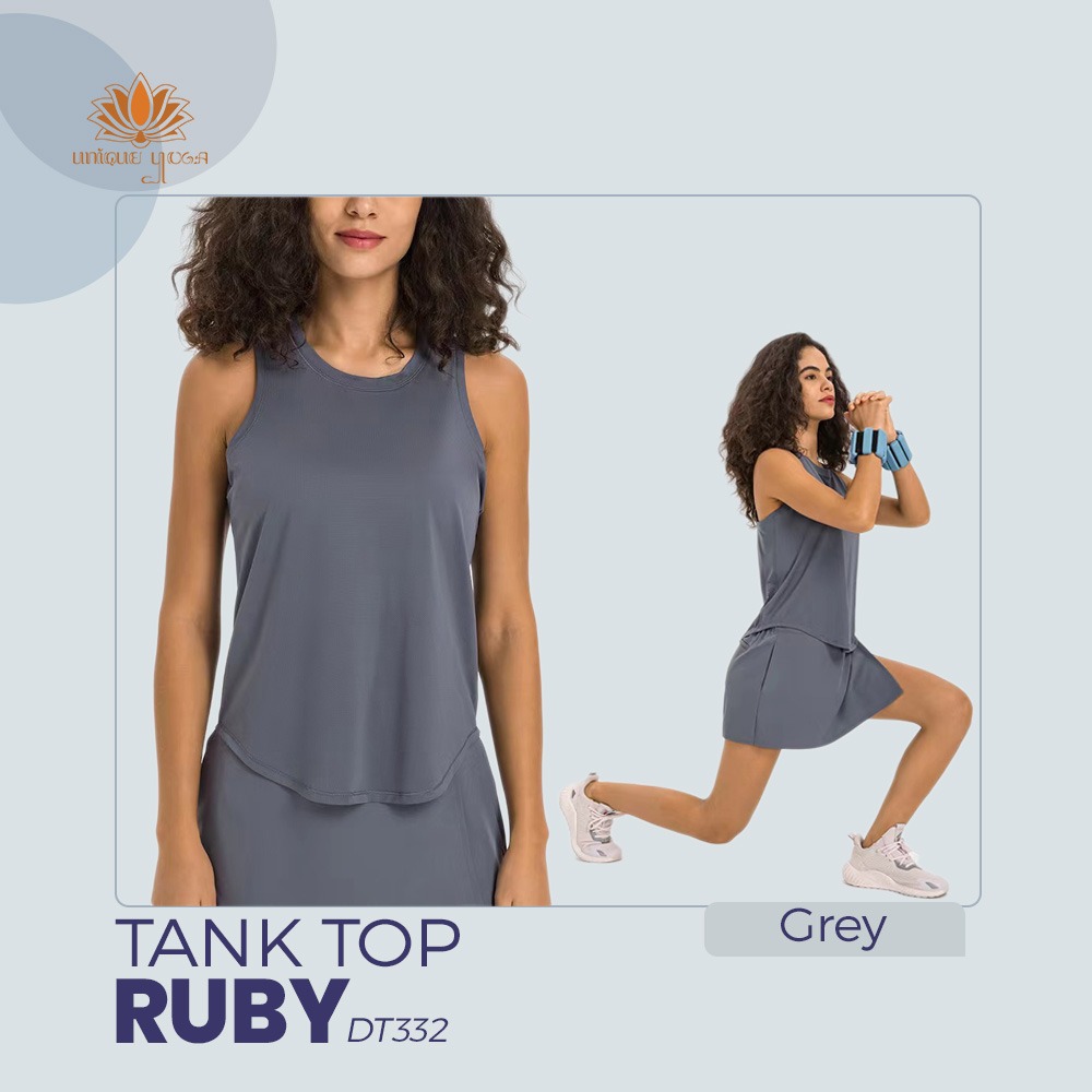 Baju Atasan Olahraga Senam Yoga Pilates / Tank Top Ruby Wanita Dry Fit / Tank Top Vania New DT332