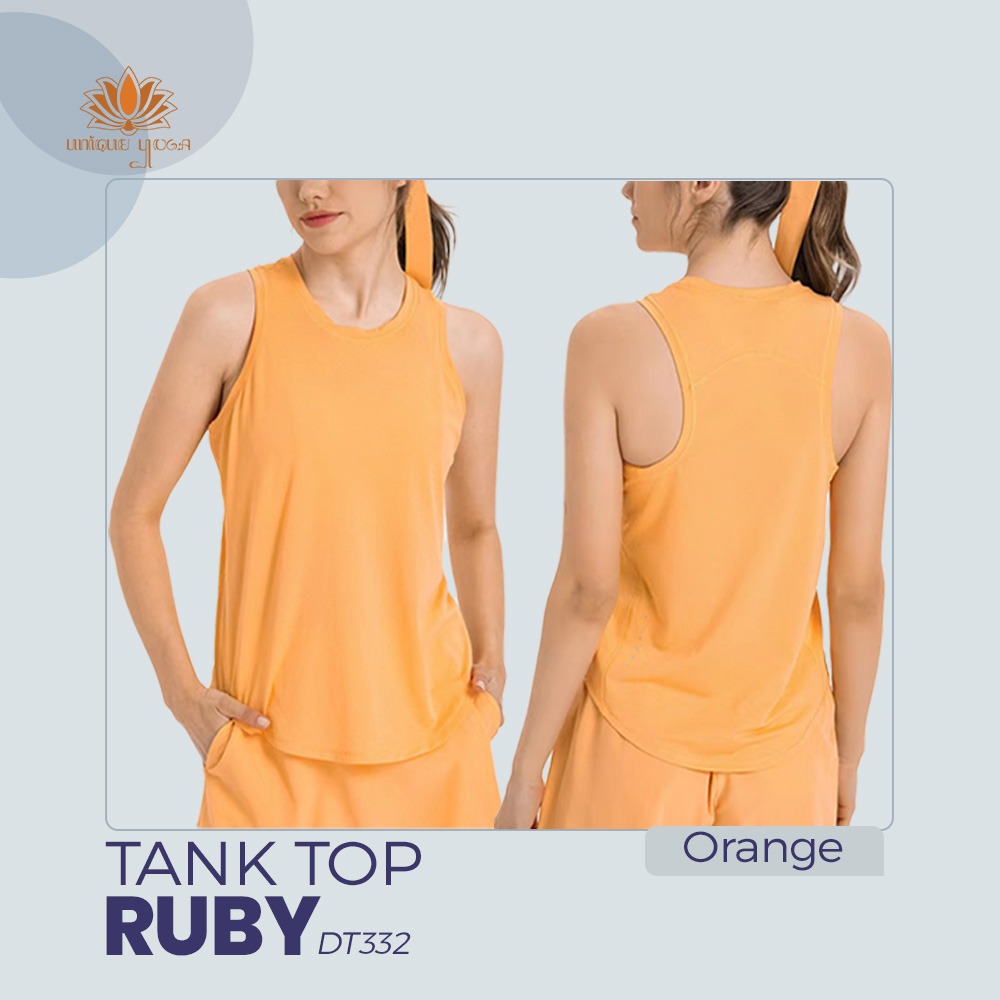 Baju Atasan Olahraga Senam Yoga Pilates / Tank Top Ruby Wanita Dry Fit / Tank Top Vania New DT332