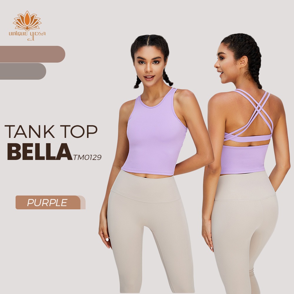 Tank Top Yoga Sport Bra Bella / Bra Olahraga Senam Yoga Wanita / Atasan Olahraga Senam Yoga Pilates Vania TM0129 