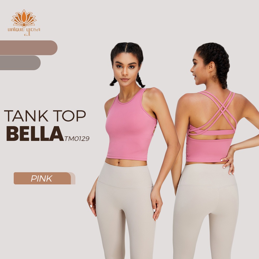 Tank Top Yoga Sport Bra Bella / Bra Olahraga Senam Yoga Wanita / Atasan Olahraga Senam Yoga Pilates Vania TM0129 