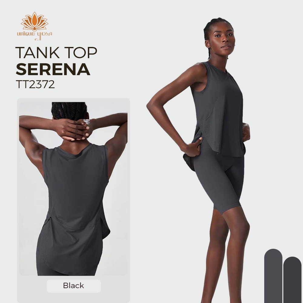 Tank Top Atasan Olahraga Senam Yoga Dry Fit Serena / Kaos Yoga Pilates / Tank Top dry Fit Vania TT2372