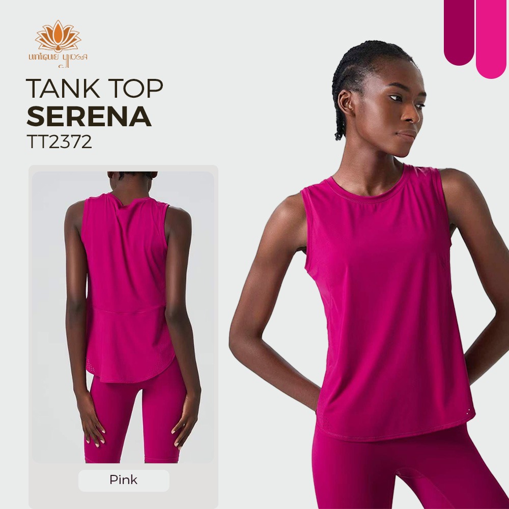 Tank Top Atasan Olahraga Senam Yoga Dry Fit Serena / Kaos Yoga Pilates / Tank Top dry Fit Vania TT2372