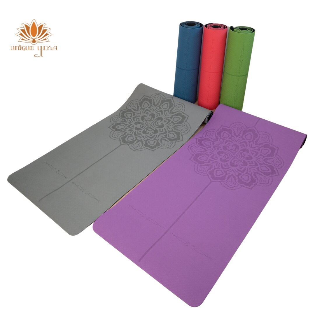 TPE Double Layer 6mm Motif Mandala / Yoga Mat TPE 6mm Mandala Eco Freindly / Yoga Mat TPE Mandala / Matras Yoga Murah
