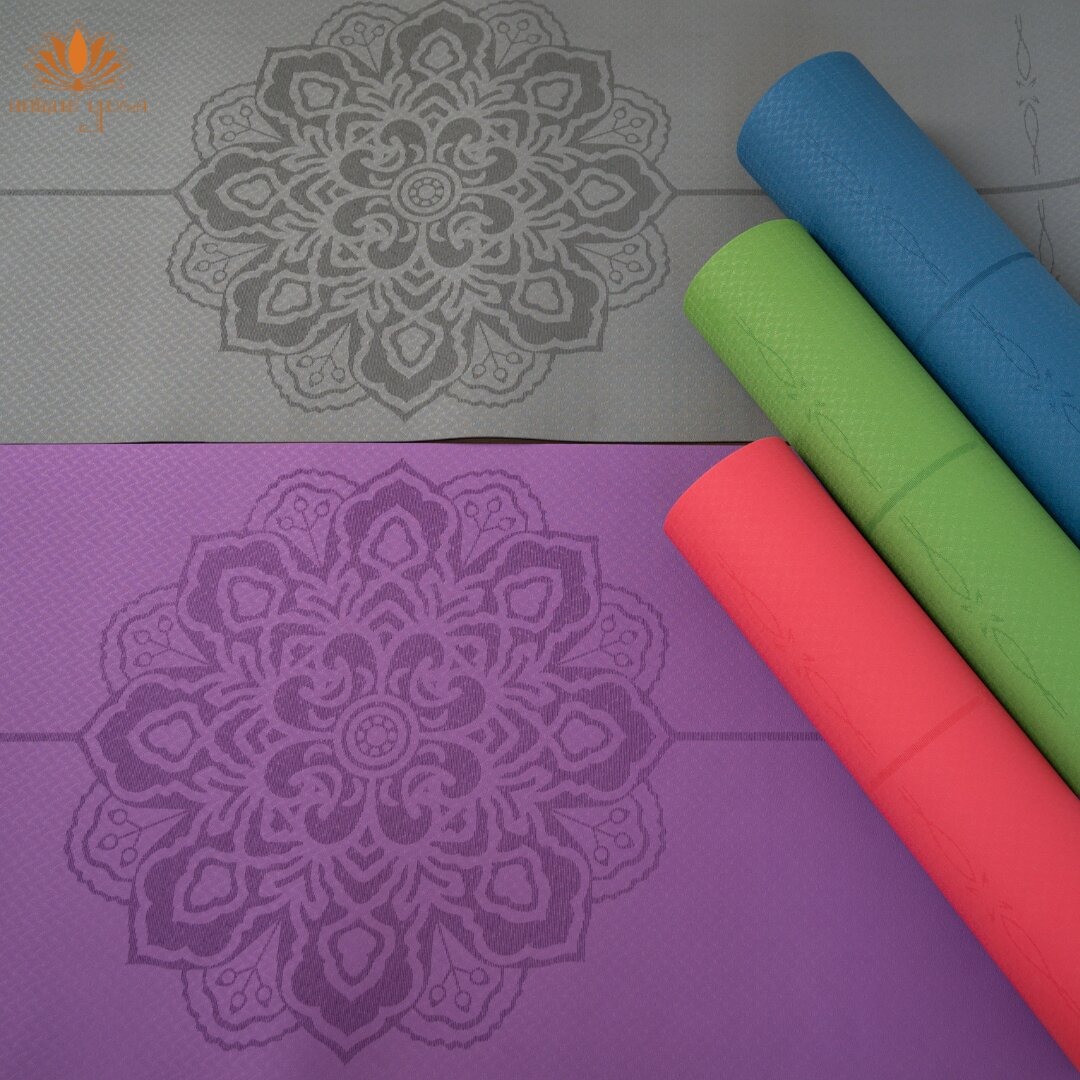 TPE Double Layer 6mm Motif Mandala / Yoga Mat TPE 6mm Mandala Eco Freindly / Yoga Mat TPE Mandala / Matras Yoga Murah