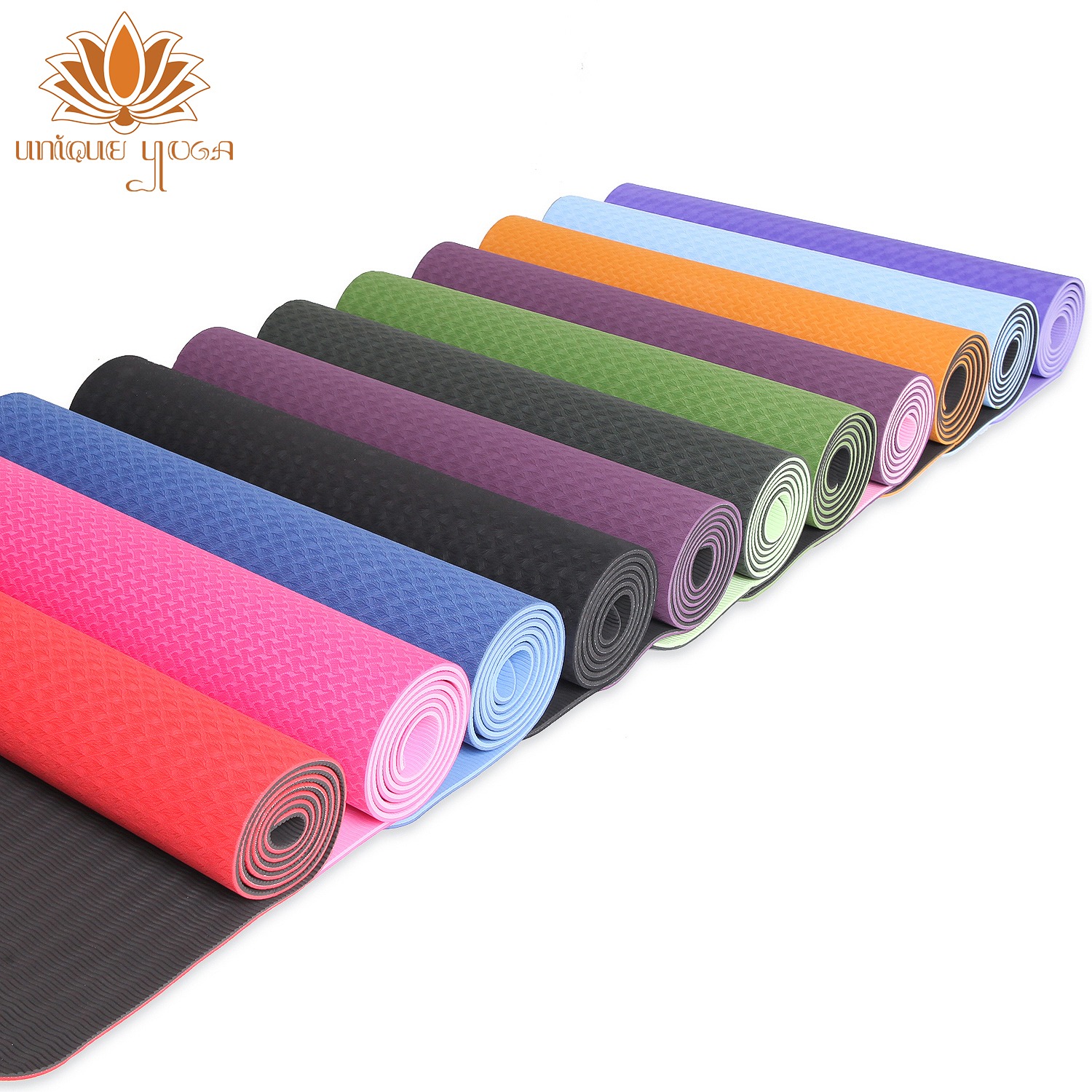 Matras Yoga / Matras Senam Yoga / ECO-Friendly Yoga Mat / Matras Yoga 6mm / Yoga Mat TPE Double layer 6 mm Anti Slip