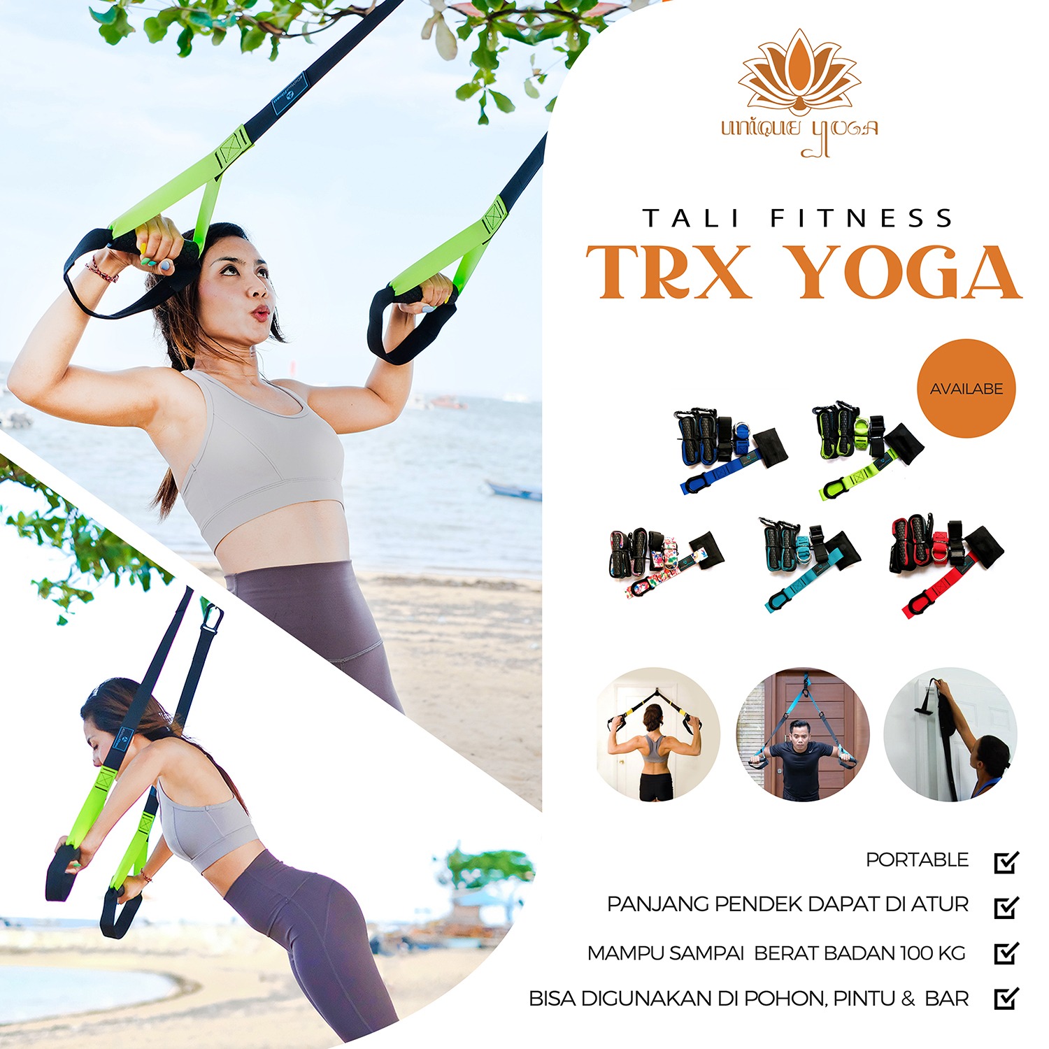 Power Suspension Training Pro / Resistance Exercise Belt / Resistance Excercise Pro 5 / Alat Olahraga / TRX PRO P5