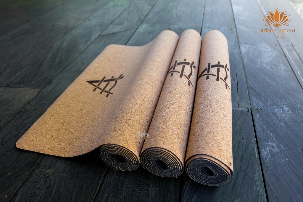 Matras Yoga / Rubber Mat Cork / Rubber Mat Serbuk Kayu/ Matras Senam Pilates Yoga / Cork Yoga Mat / Alas Matras Studio Y