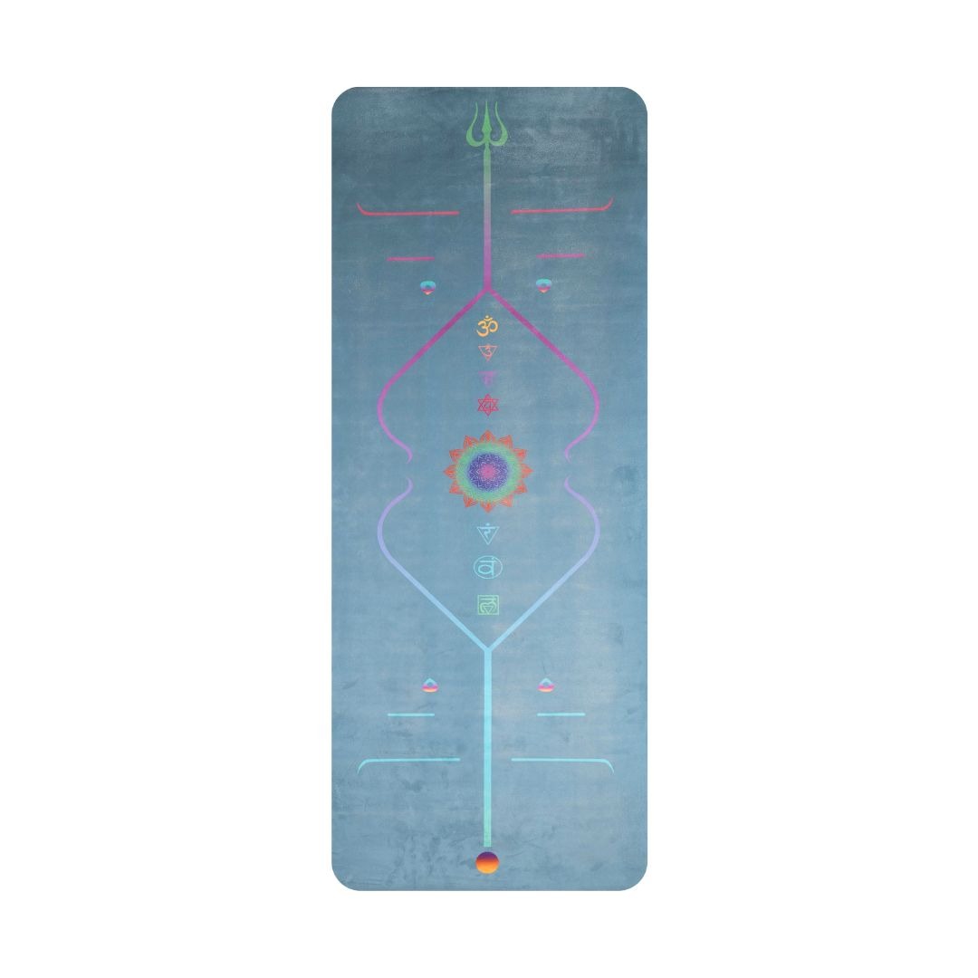 Matras Travel Yoga Motif / Travel Mat Motif Align / Printed Travel Mat Motif / Matras Yoga Travel Mat Bodyline