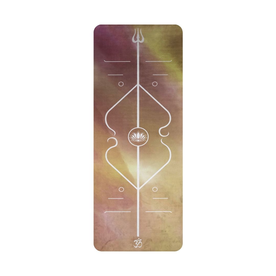 Matras Travel Yoga Motif / Travel Mat Motif Align / Printed Travel Mat Motif / Matras Yoga Travel Mat Bodyline