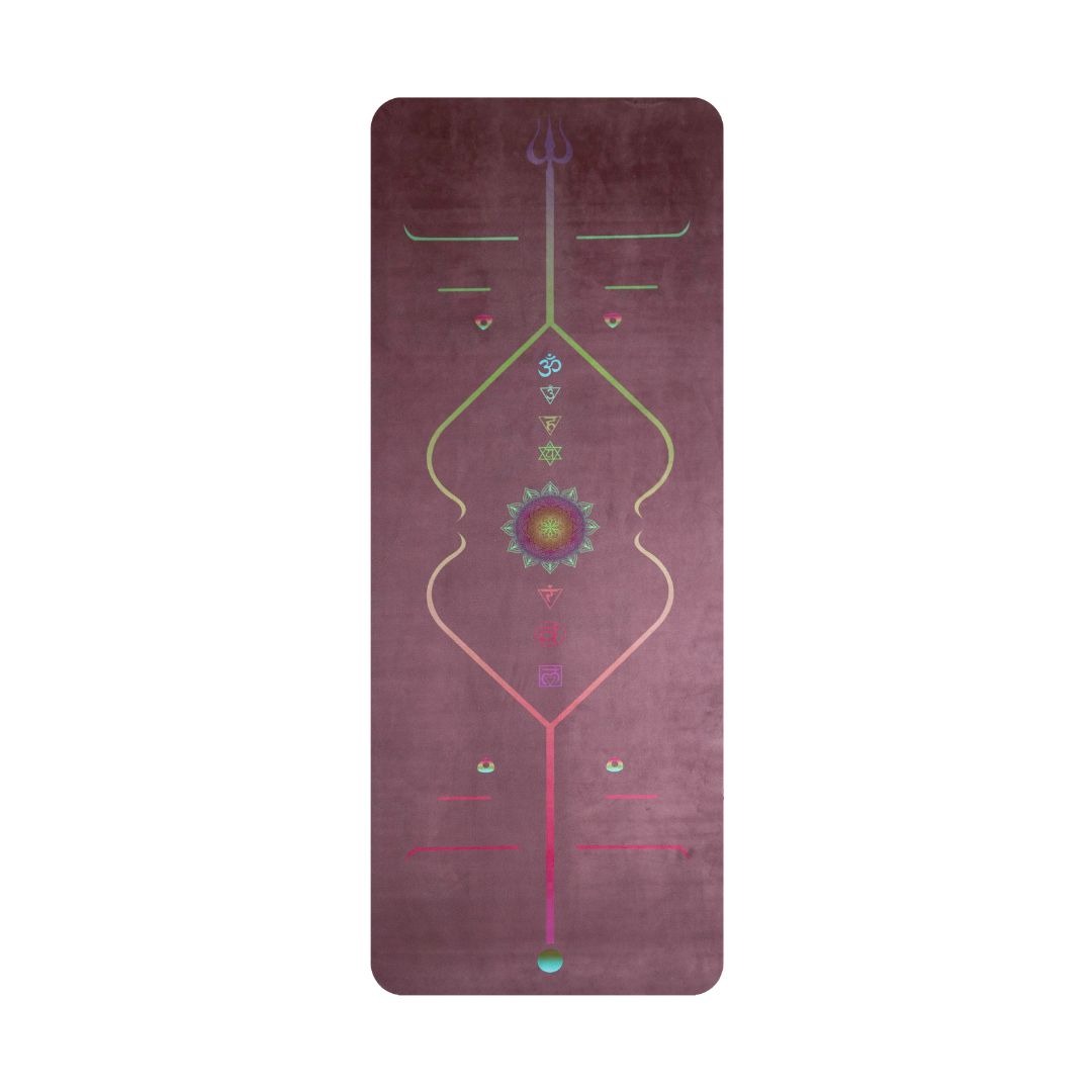 Matras Travel Yoga Motif / Travel Mat Motif Align / Printed Travel Mat Motif / Matras Yoga Travel Mat Bodyline